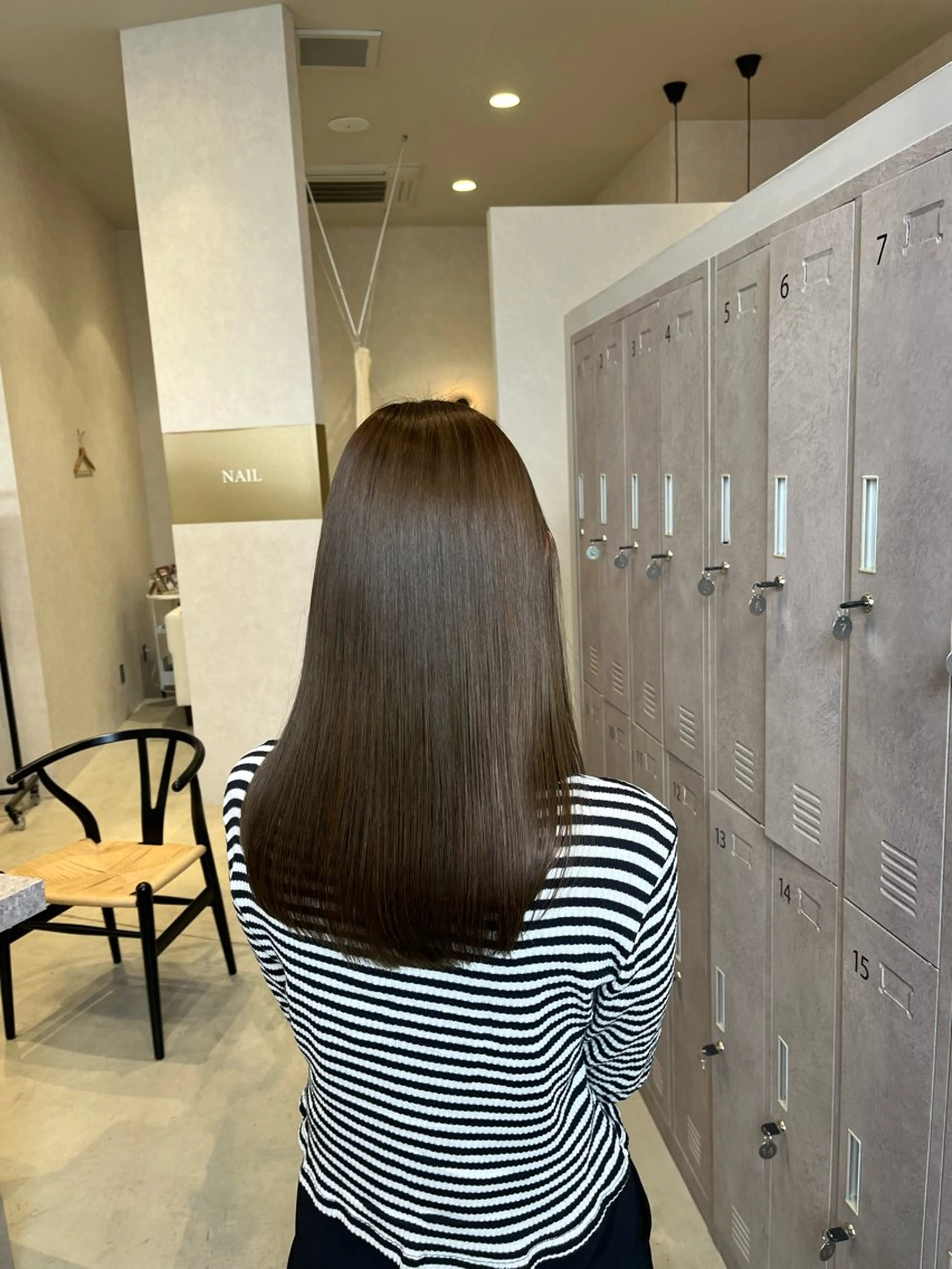 カラー オリーブカラー 福島 果音のヘアスタイル