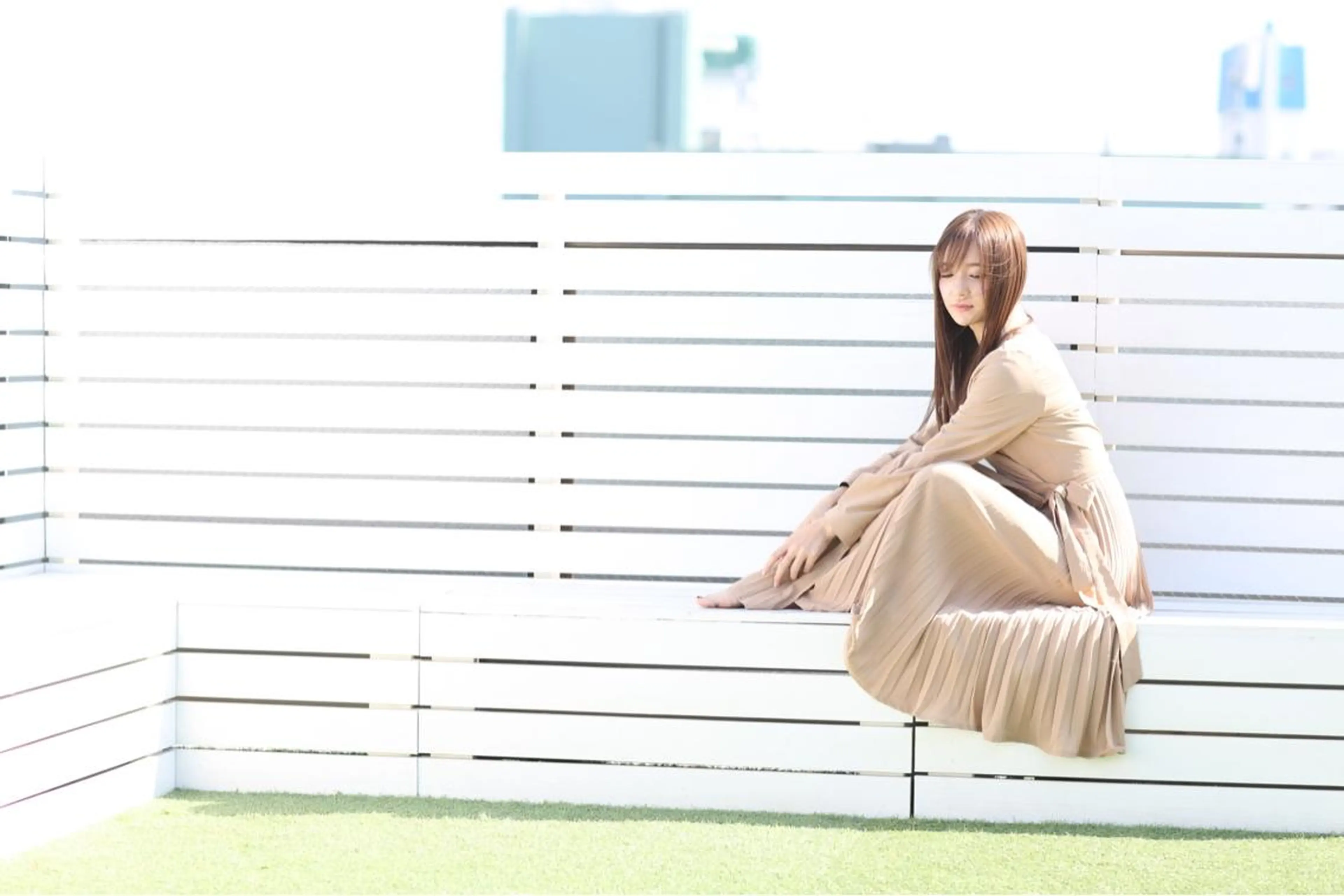 ロング 髪質改善ストレート、 カラー清野雄大のヘアスタイル