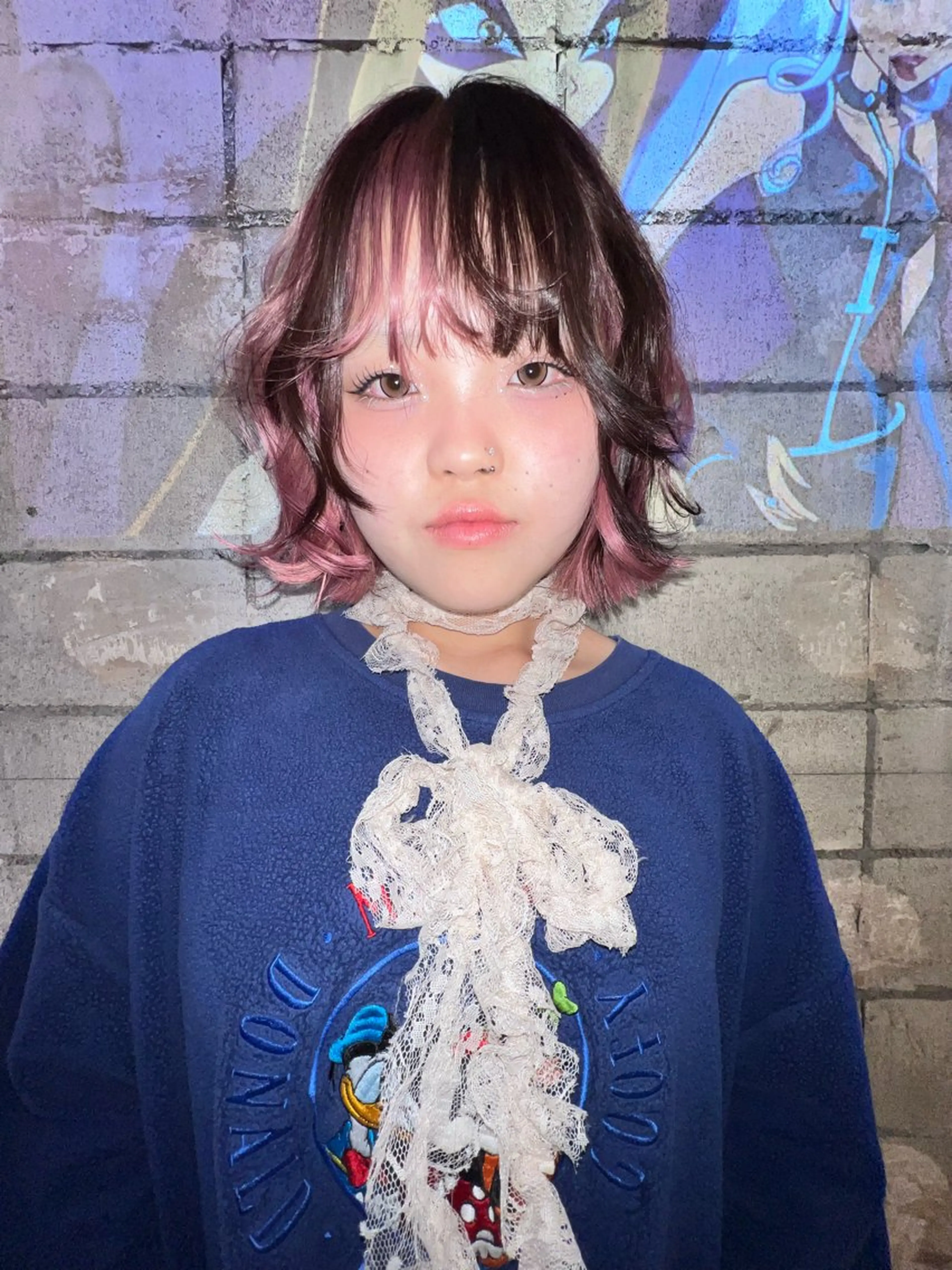 ミディアム カラー カット ヘアカラー 圧倒的デザイン力 店長🎨RENAのヘアスタイル