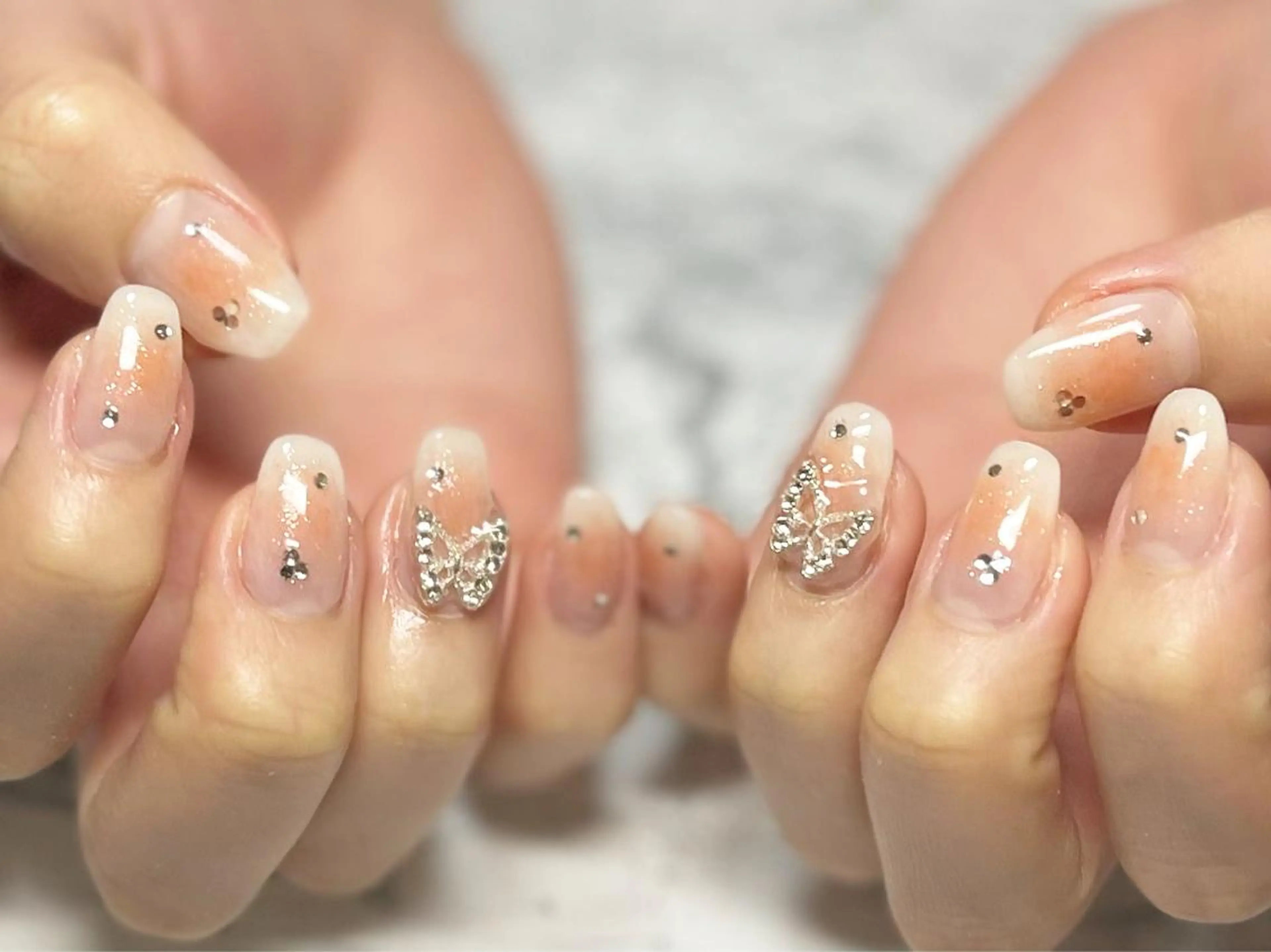 ネイル チークネイル フットネイル ニュアンスネイル シンプルネイル 春ネイル nail fufla ♡yamane♡のネイルデザイン