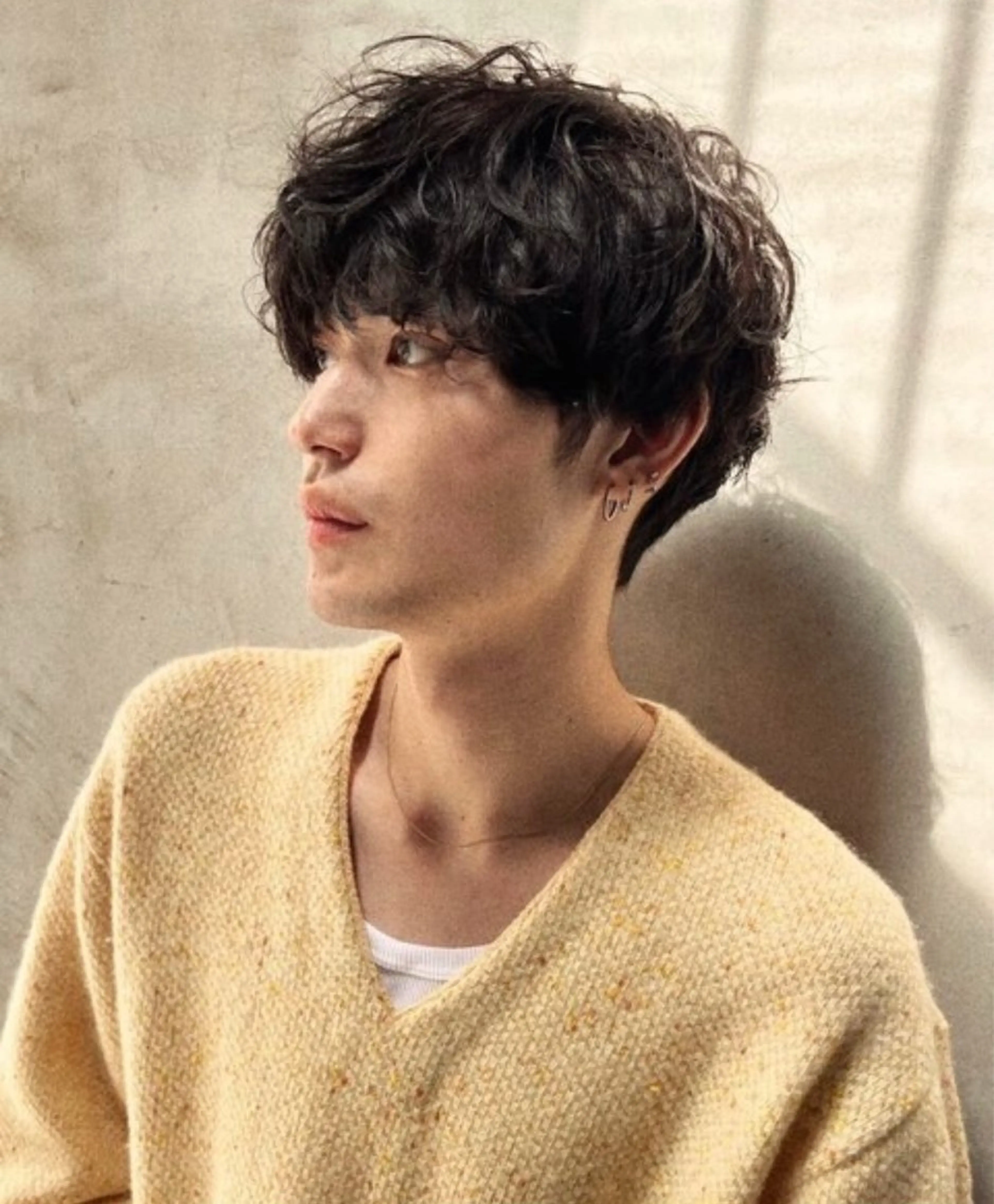 メンズ マッシュ メンズパーマ カット トリートメント 似合わせカット‪// 鶴我万唯華のヘアスタイル