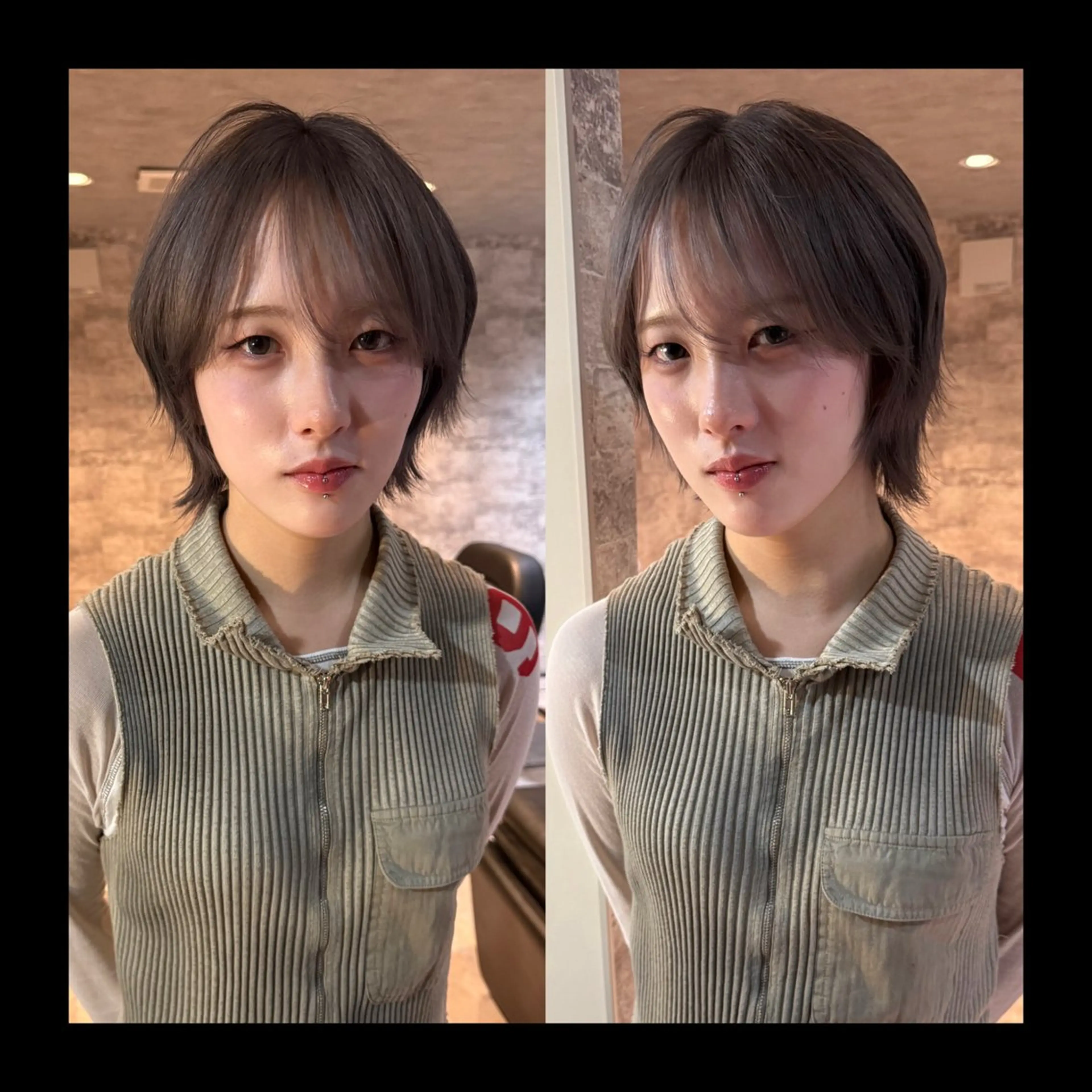 ショート カラー 似合わせカット カット ヘアカラー トリートメント mai / linoah˚✧のヘアスタイル