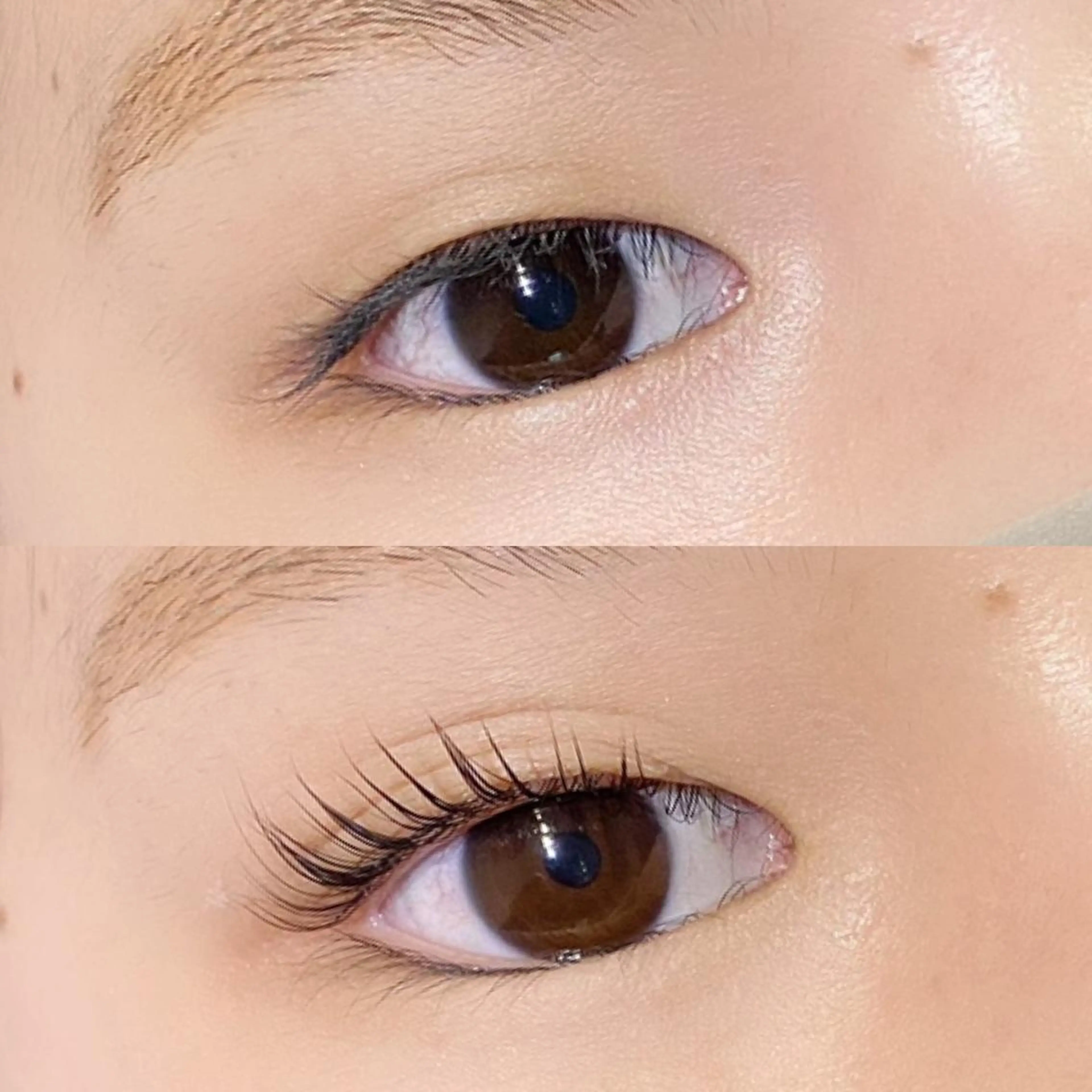 マツエク・マツパ パリジェンヌラッシュリフト 一重×まつ毛パーマ マツパ okumura mのマツエク・マツパデザイン