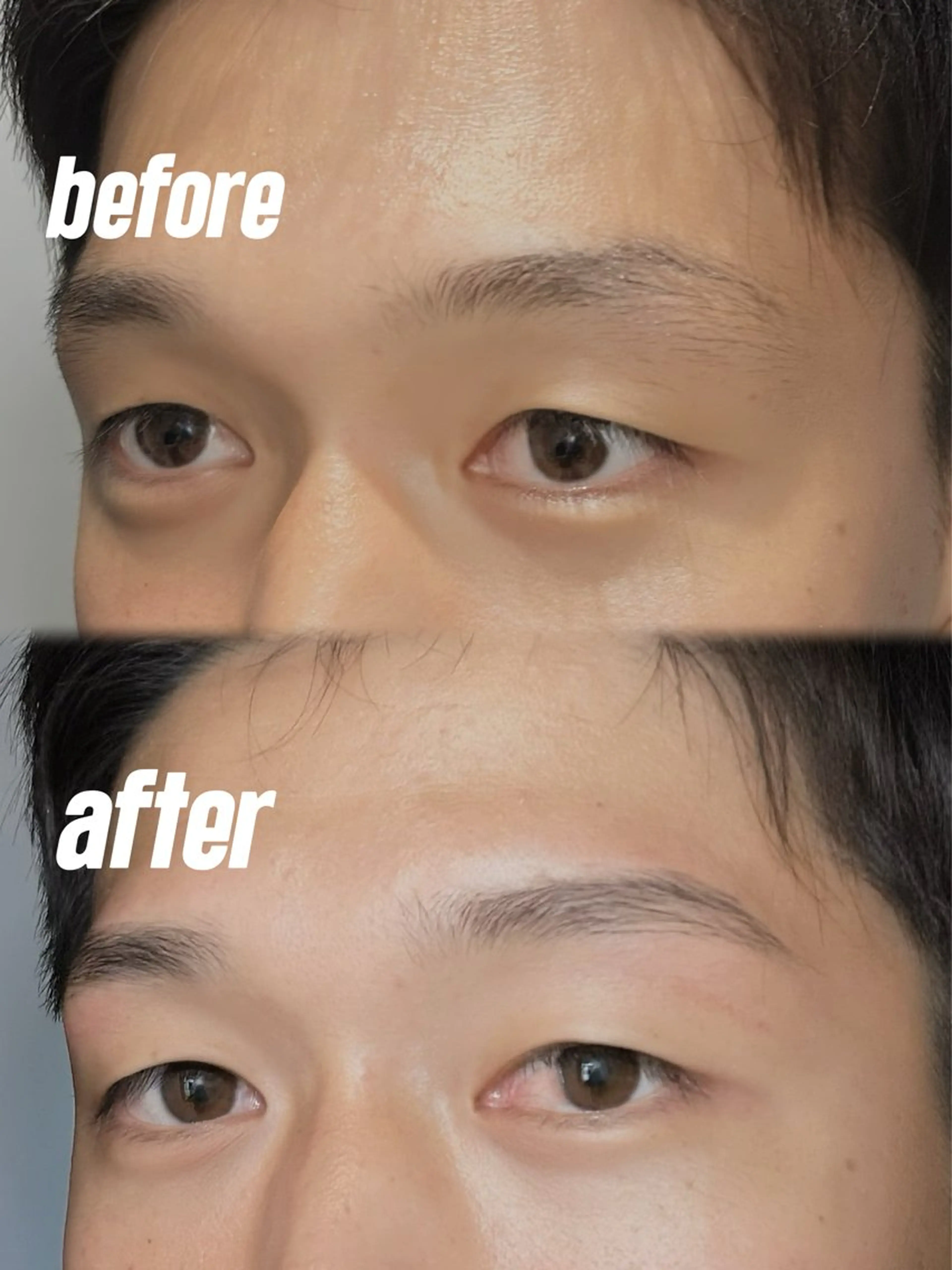 【メンズのみ】眉毛ワックス➕間引きの写真