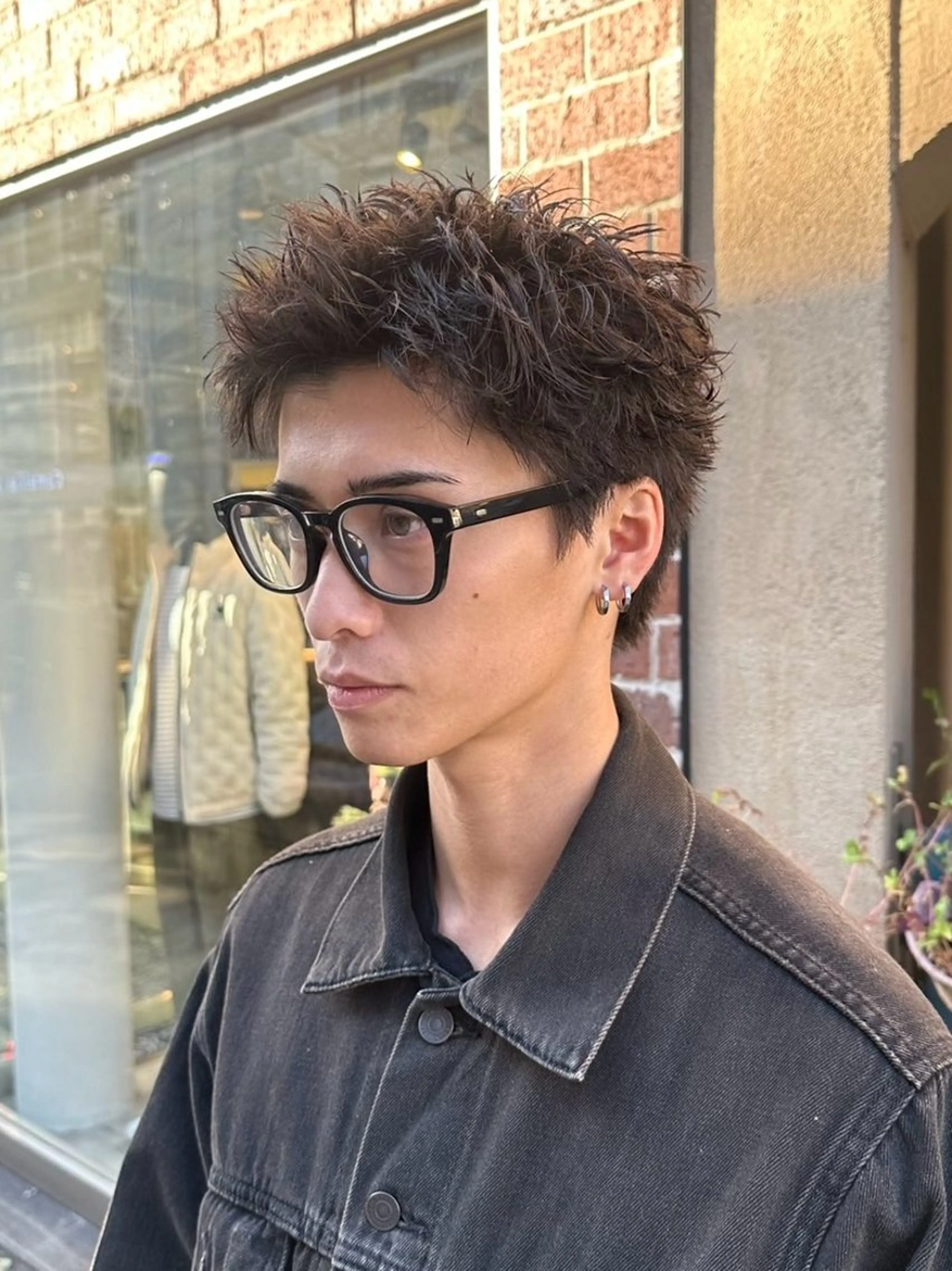 ショート パーマ メンズ カット Qin shaire salonのヘアスタイル