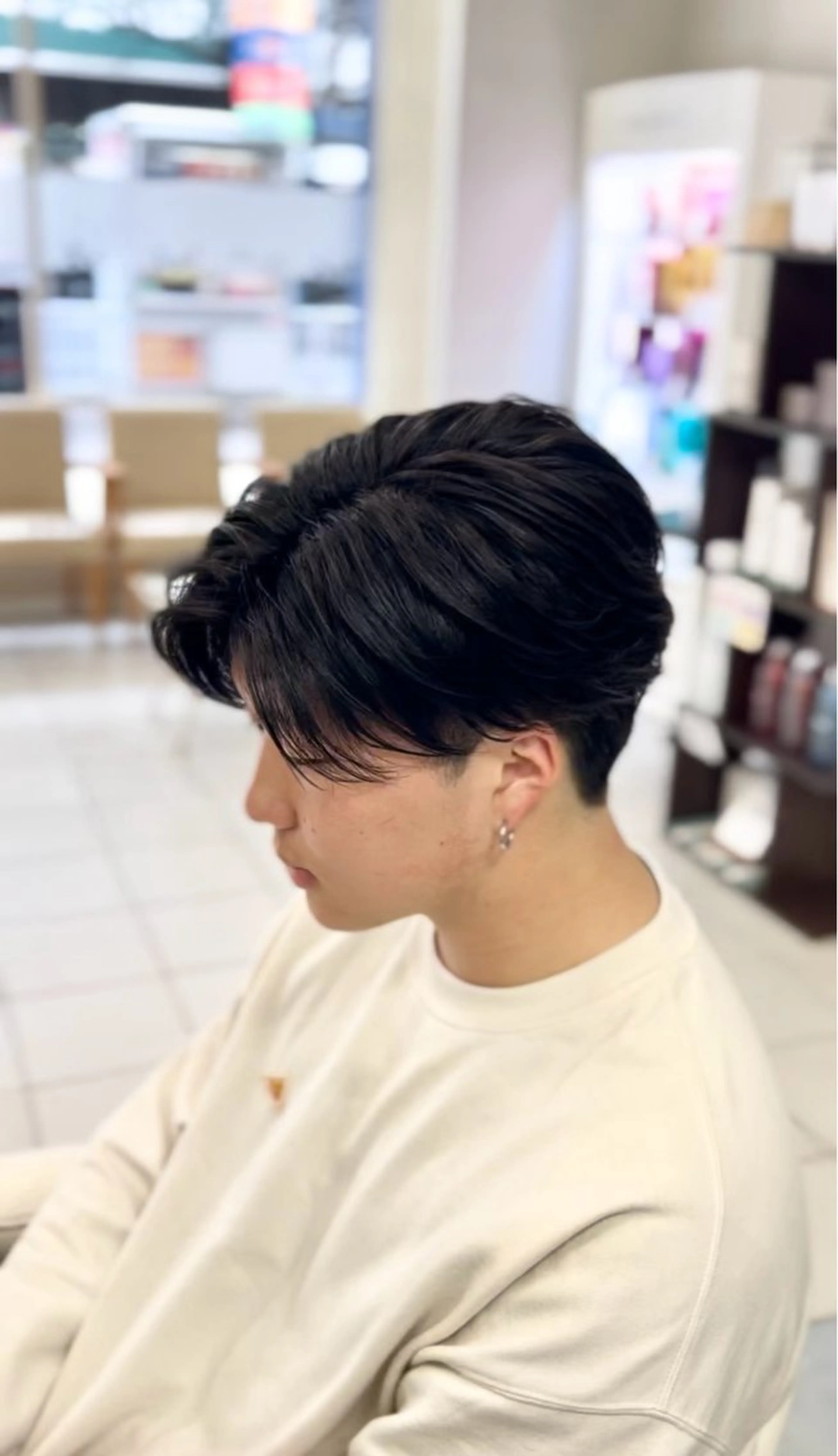 ショート パーマ メンズ センターパート メンズ韓国風 韓国マッシュ マッシュ メンズパーマ カット パーマ トリートメント 🔮メンズ縮毛矯正 メンズパーマ💎竹永のヘアスタイル