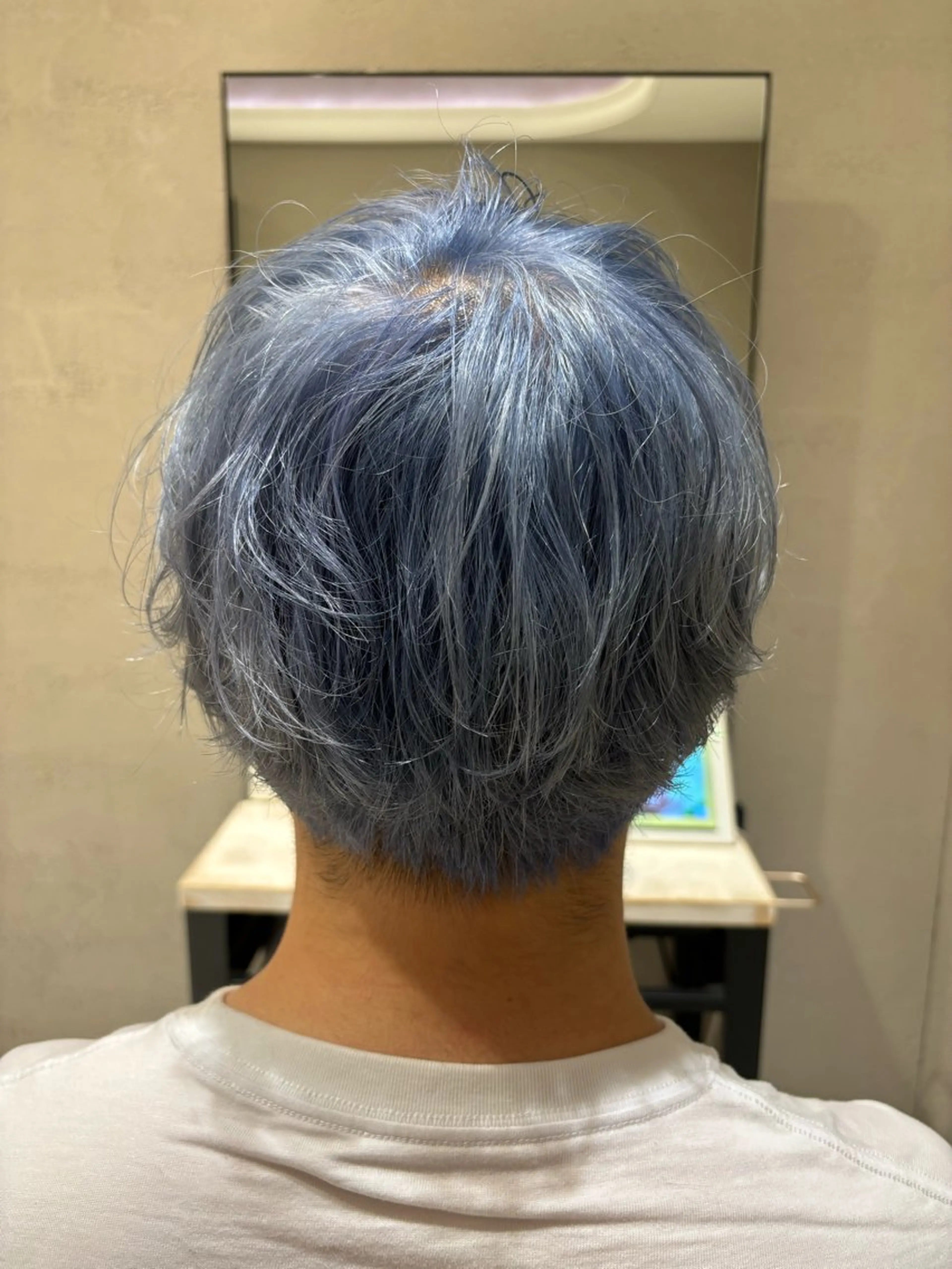 ショート メンズ ヘアカラー メンズ/特殊ヘア パーマ🕷️小夏貴也のヘアスタイル