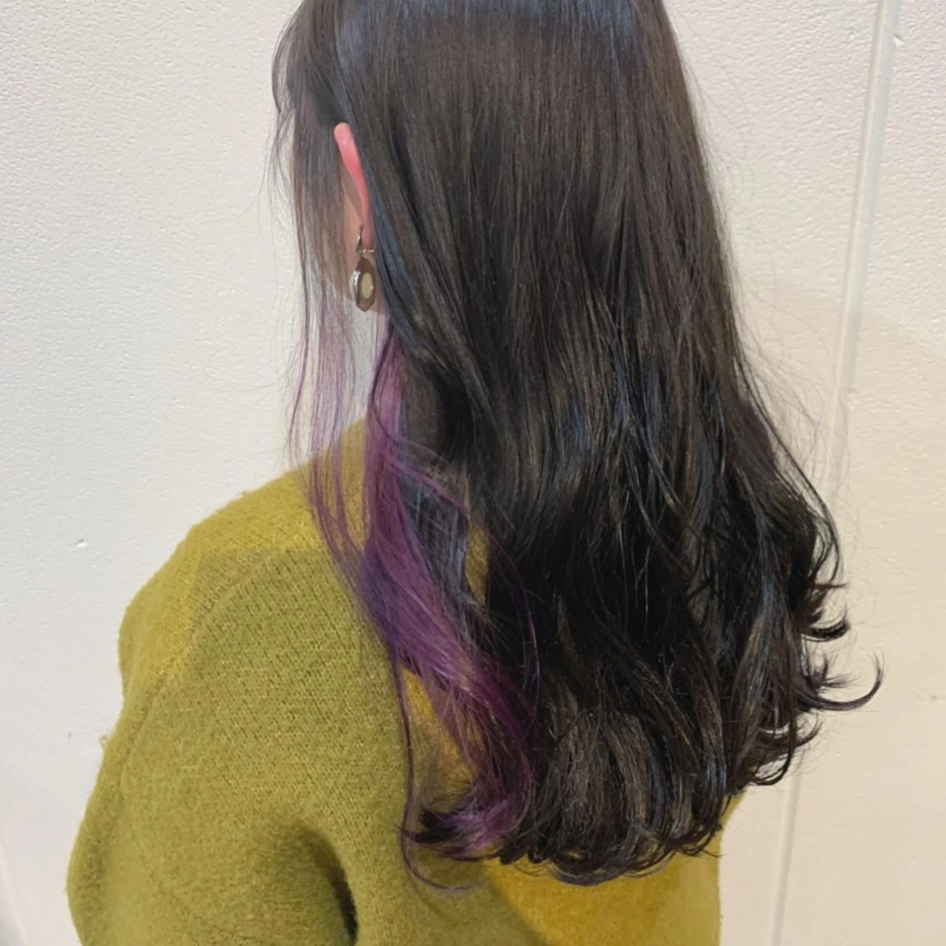 ロング カラー パープルカラー バイオレットカラー Lolonois梅田 /Okazaki:)のヘアスタイル