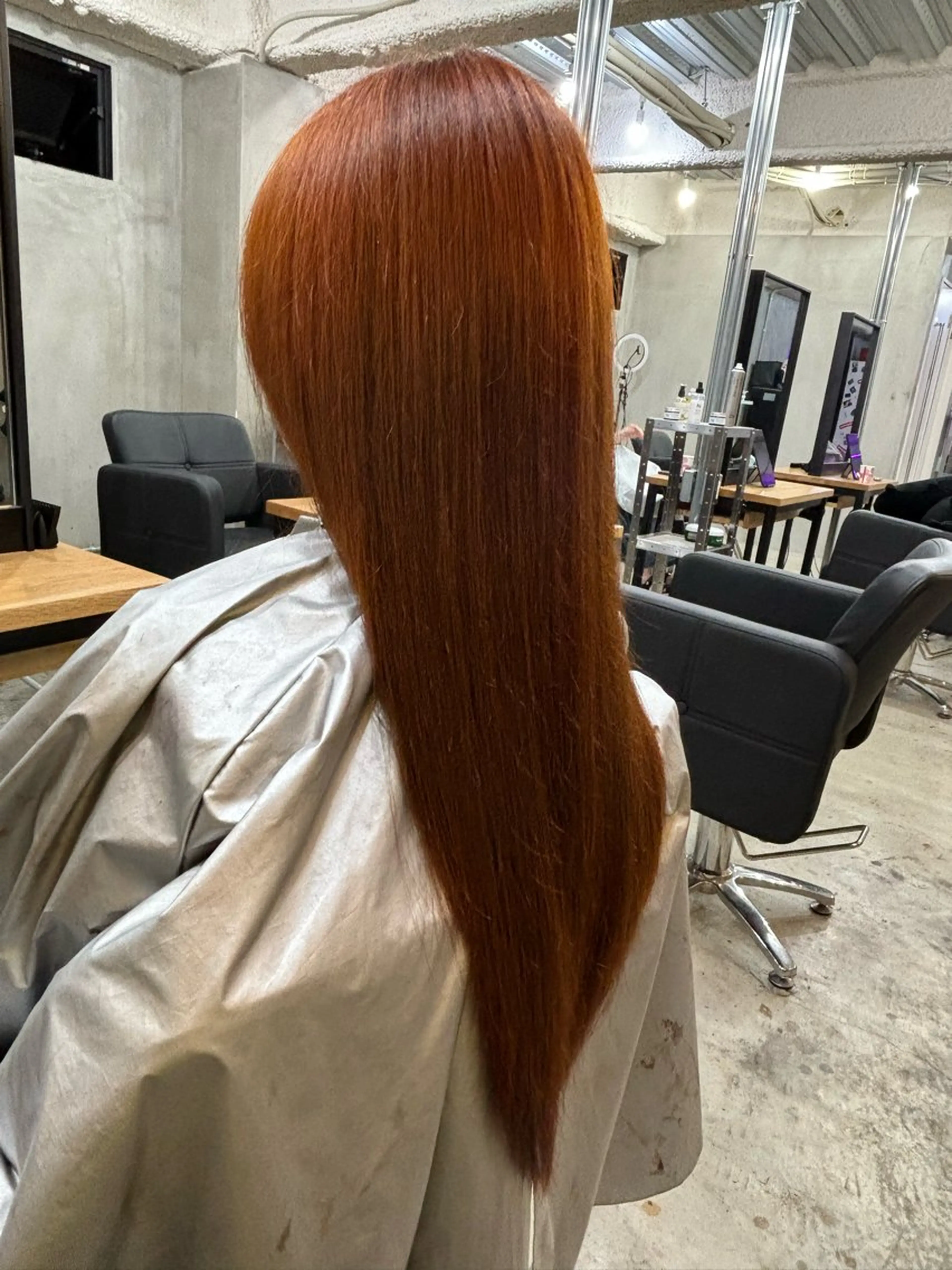 カラー ブリーチ ブリーチなしカラー オレンジ 透明感カラー/ 髪質改善　ゆうとのヘアスタイル