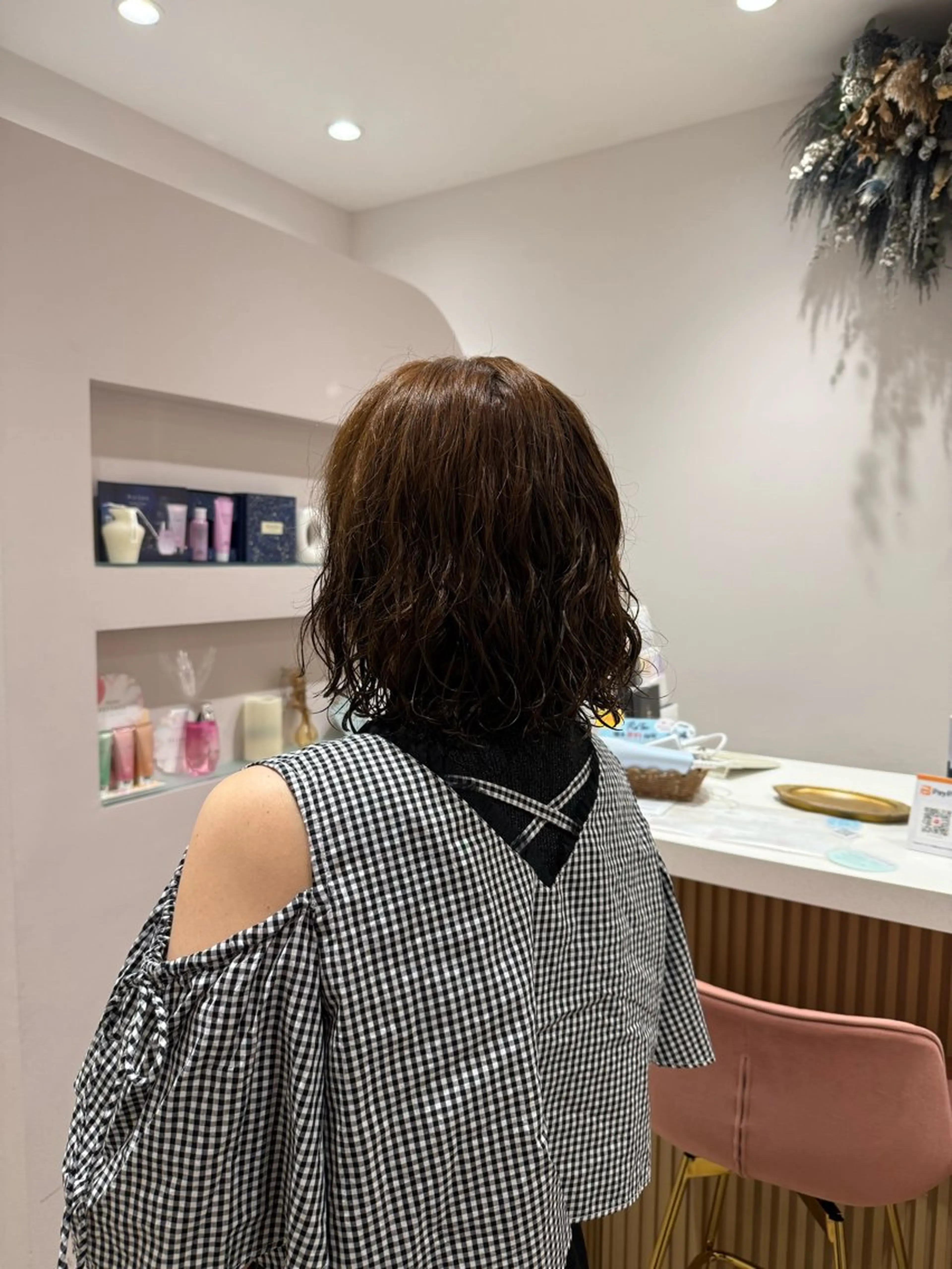 ミディアム パーマ ミディアムパーマ レイヤーカット カット パーマ RosierBlue 工藤のヘアスタイル