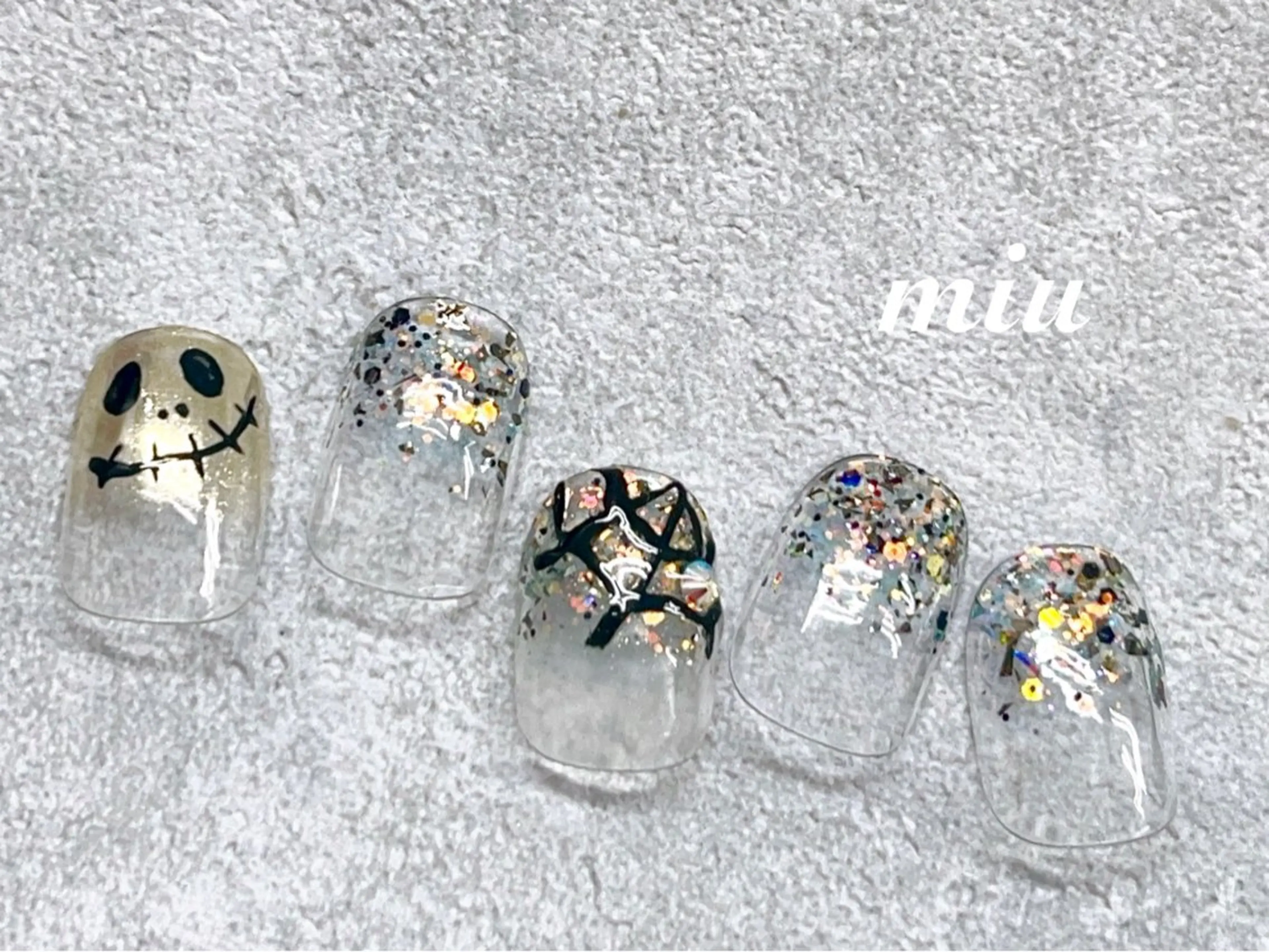 ネイル ハロウィン ハンドネイル miu nail 🐾mihoのネイルデザイン