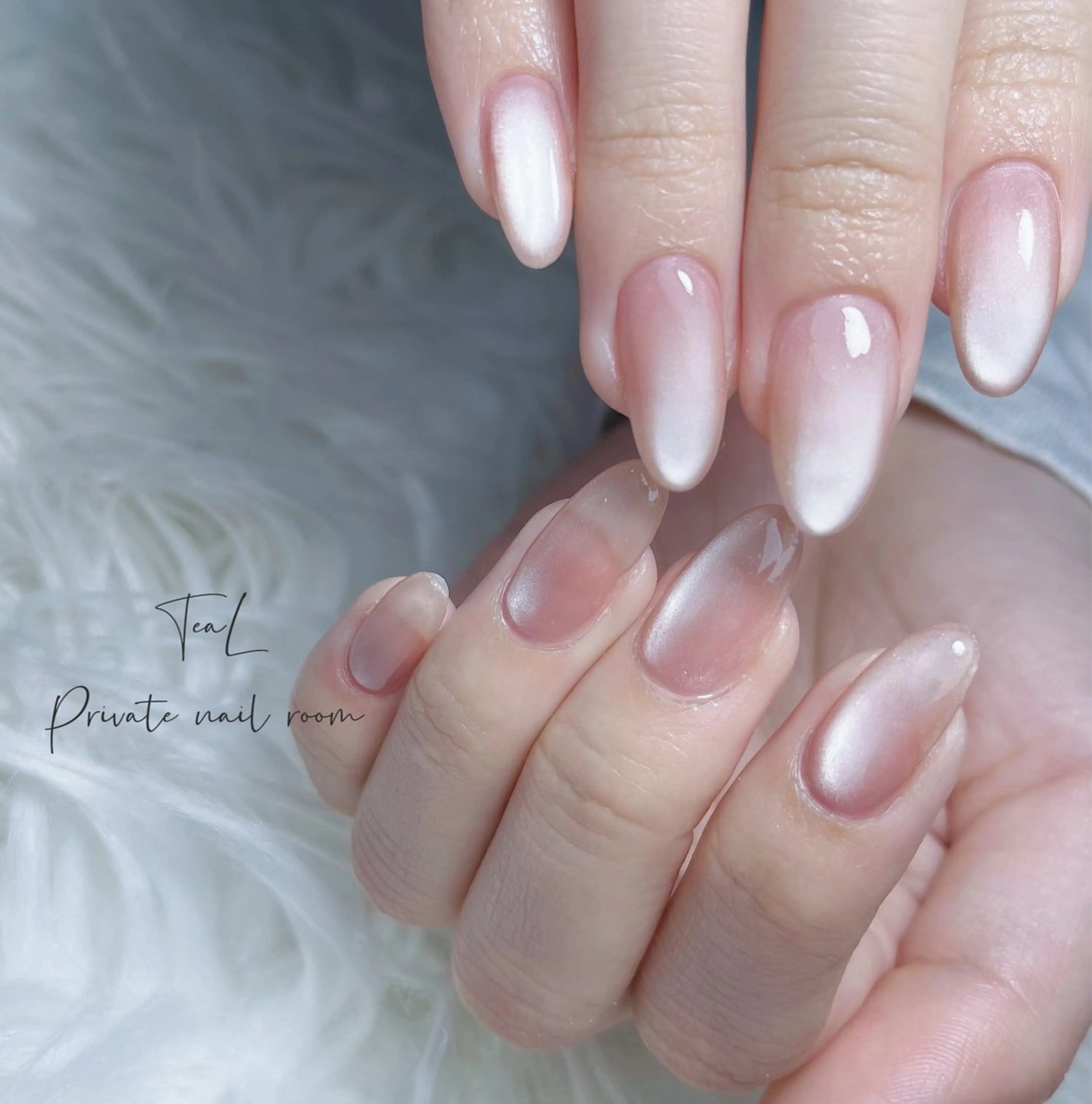 ネイル マグネットネイル ハンドネイル TeaL nailのネイルデザイン