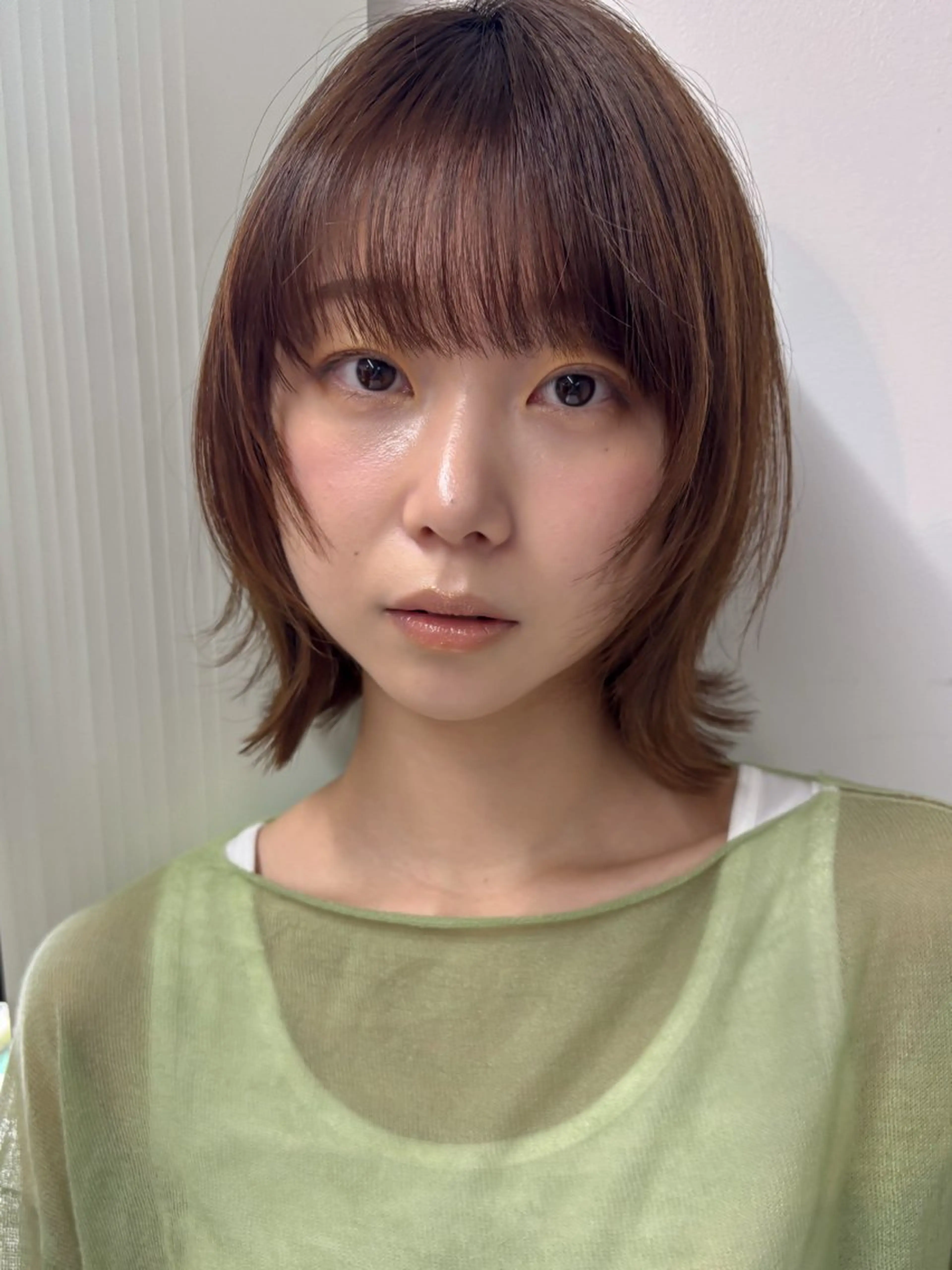 ミディアム ボブレイヤー ボブ レイヤーカット カット ヘアカラー トリートメント ボブ/ミディアム 親しみやすさ/さくらのヘアスタイル