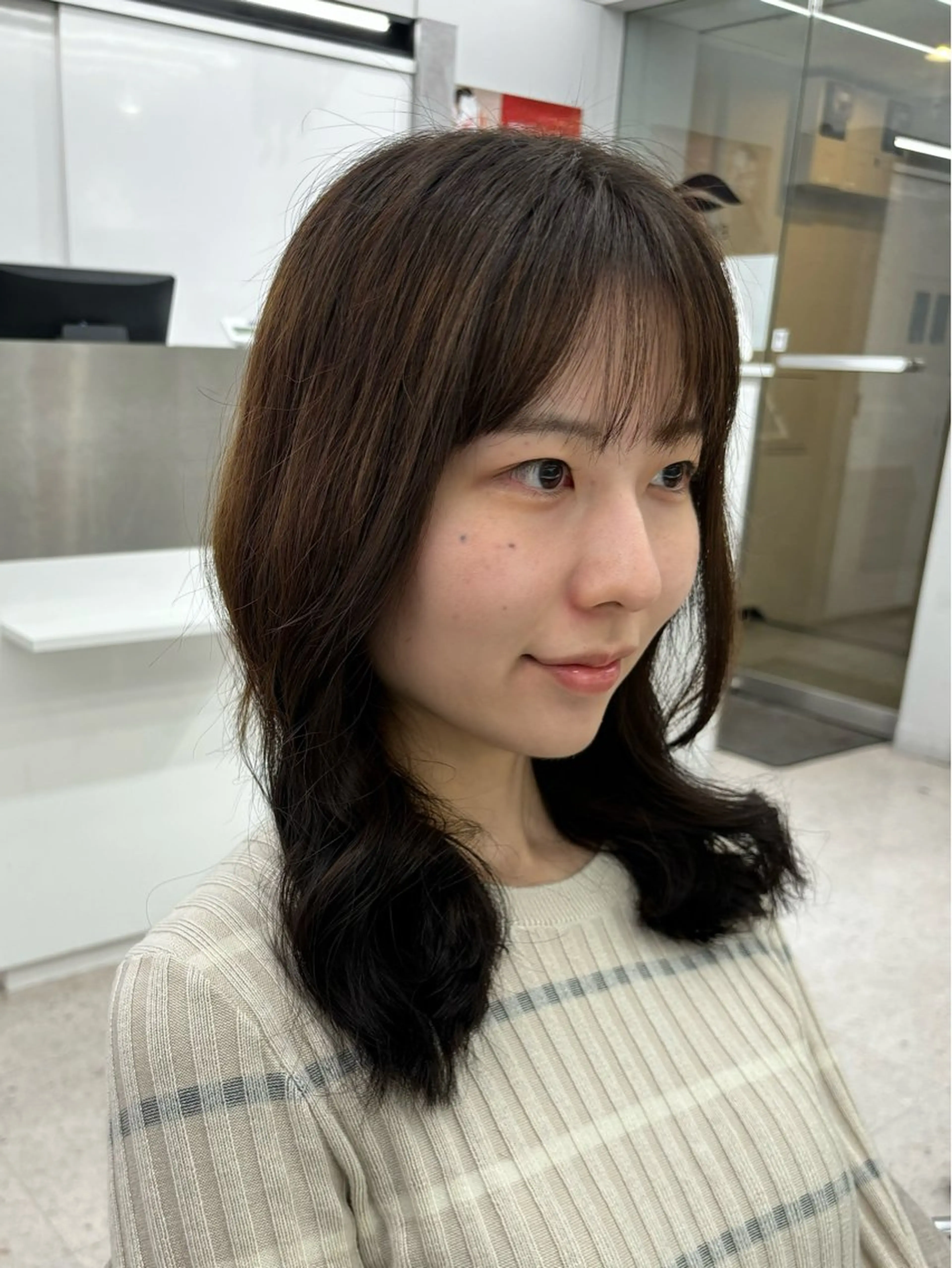 セミロング 🍐シャドウパーマ メンズ特化/守岡🍐のヘアスタイル