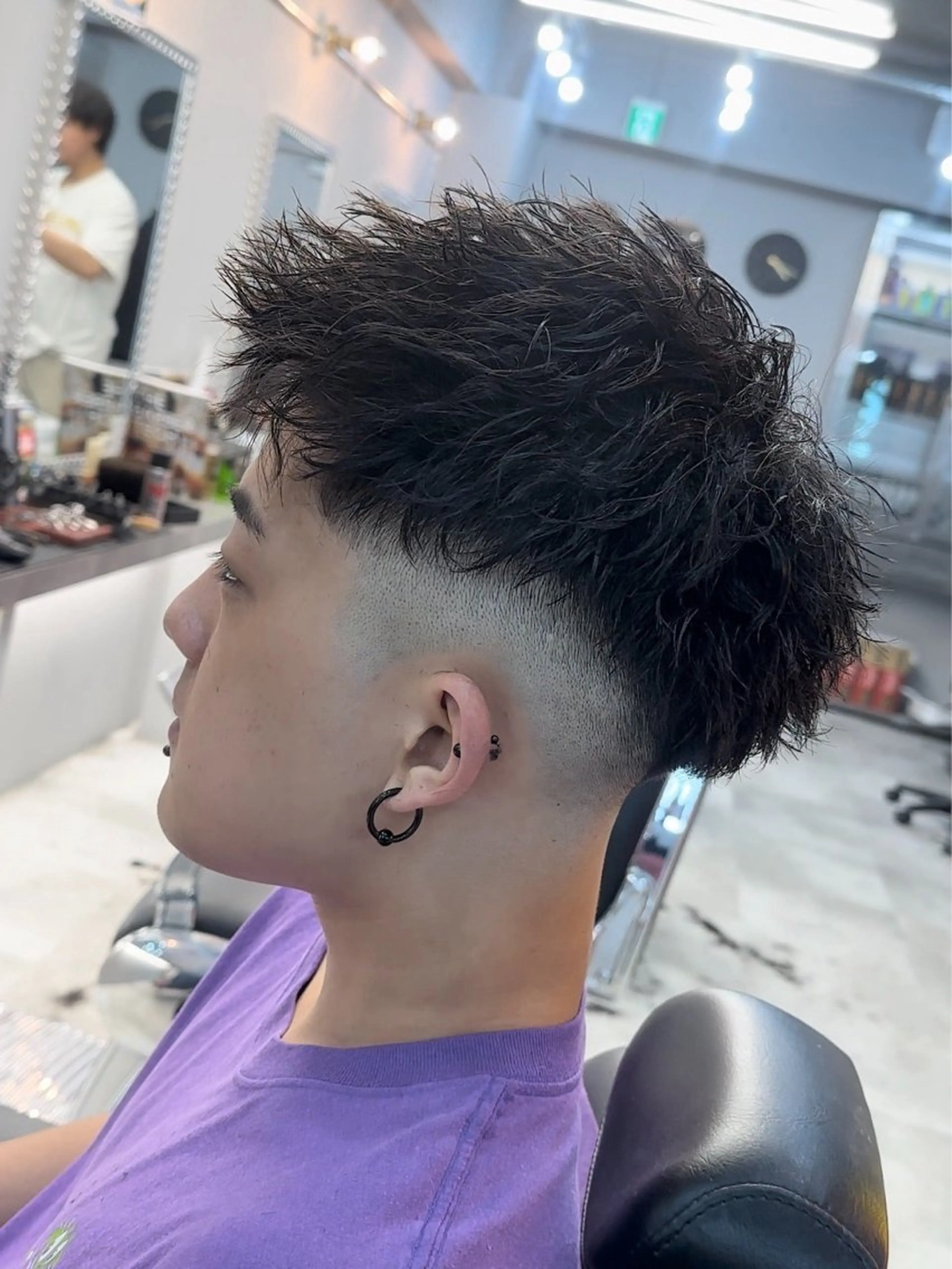 フェードカットの写真