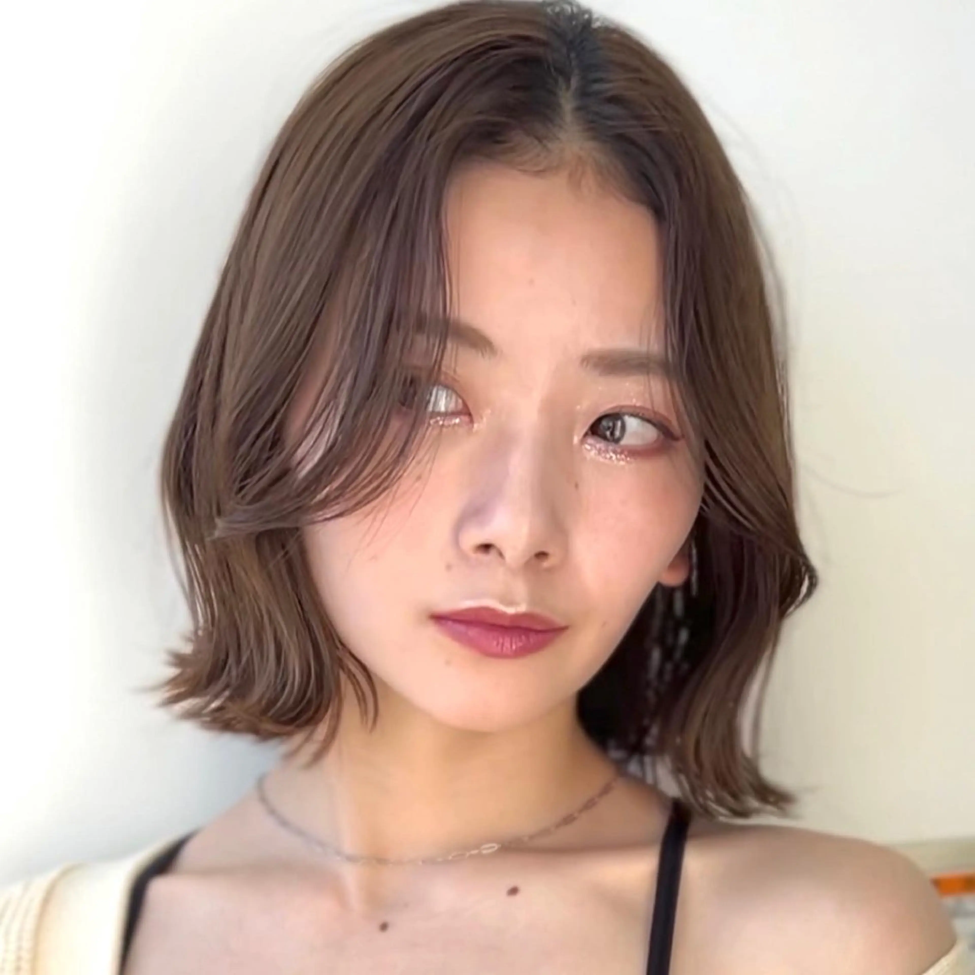 ショート カラー 莉乃/縮毛矯正/髪質 改善/艶カラーのヘアスタイル