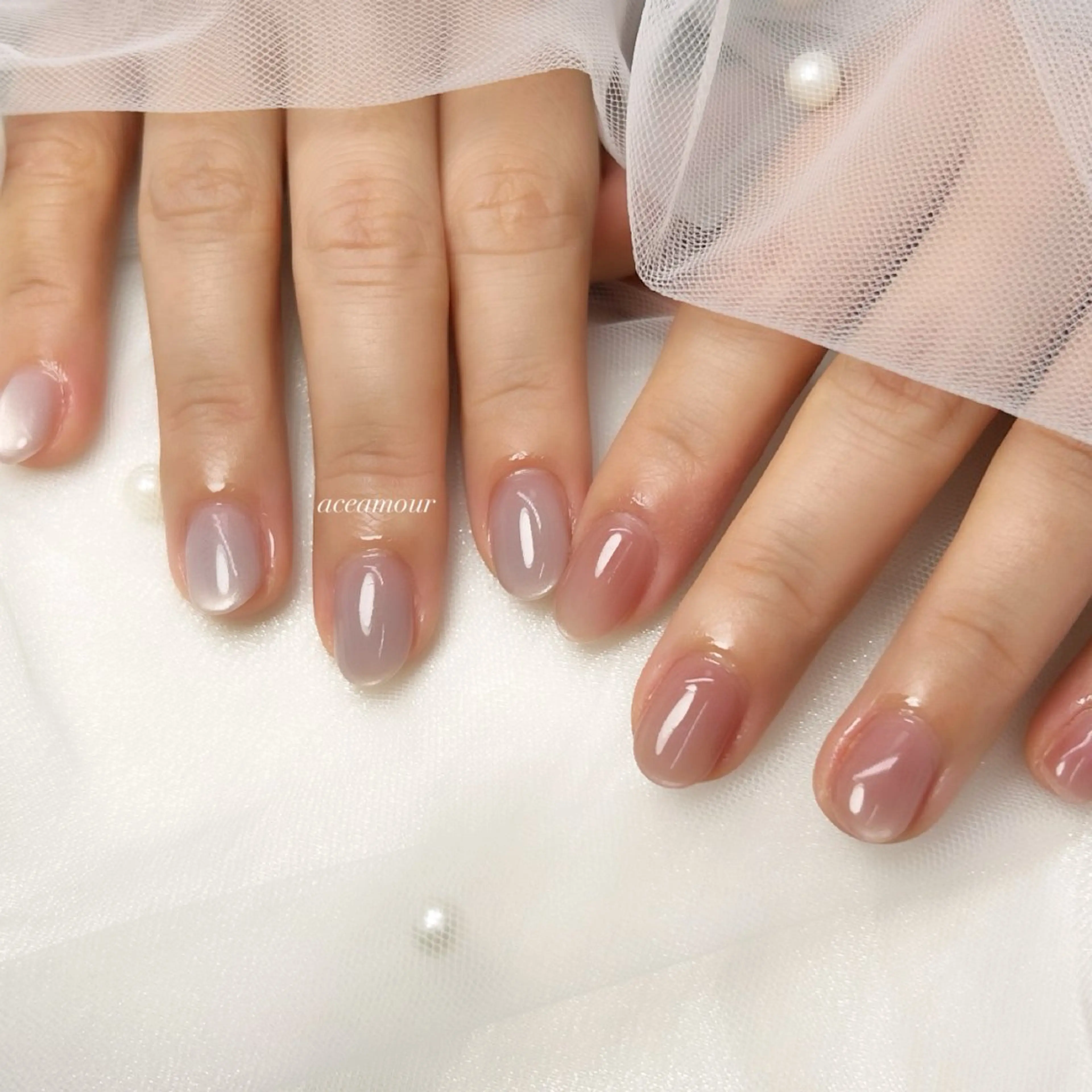 ネイル ハンドネイル ネイル/耳つぼ /新ホワイトニングのネイルデザイン