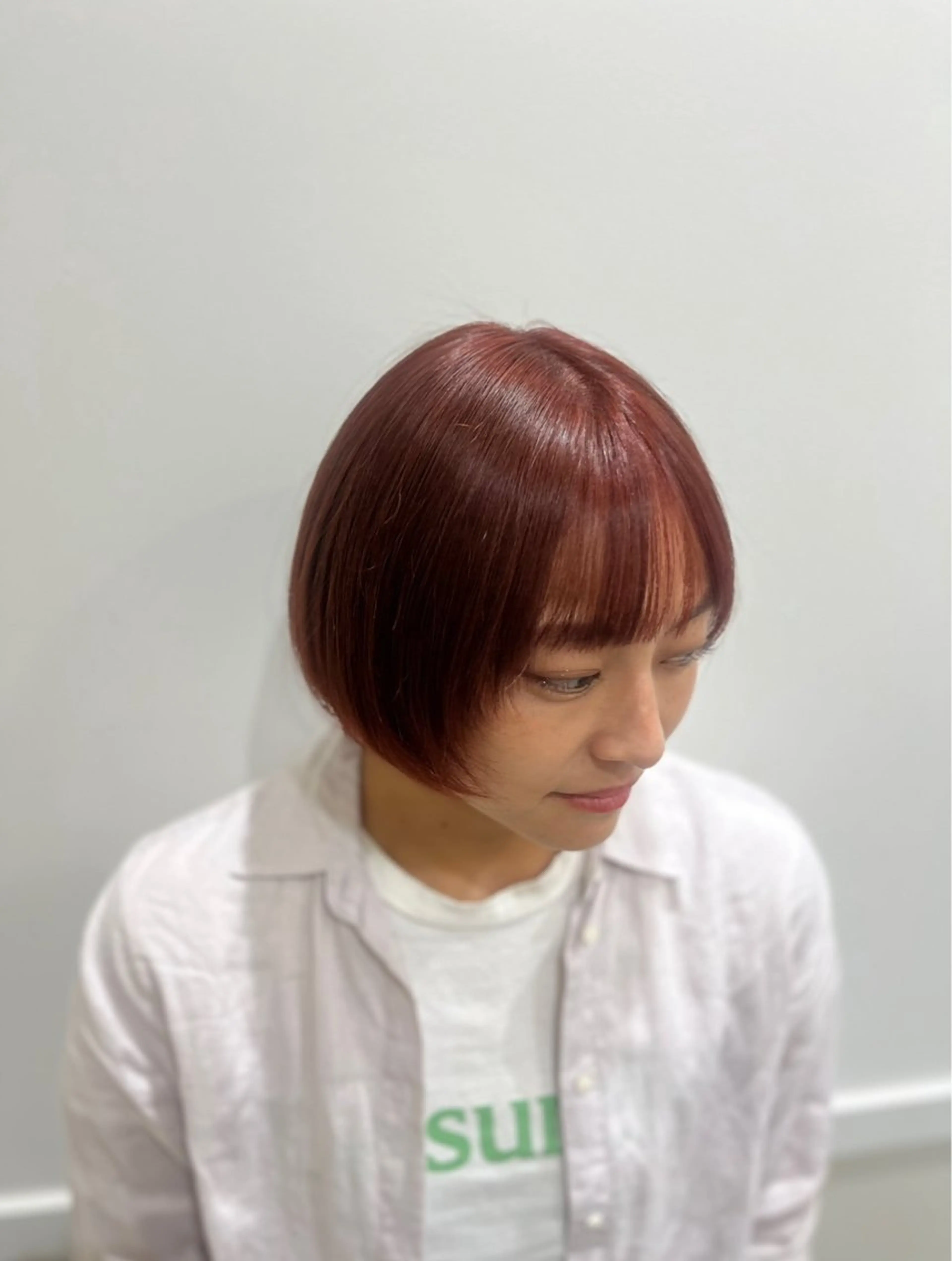 ショート カラー ブリーチ 透明感カラー ブリーチなしカラー 髪質改善 トリートメント 【ただの天才 🎨】のヘアスタイル