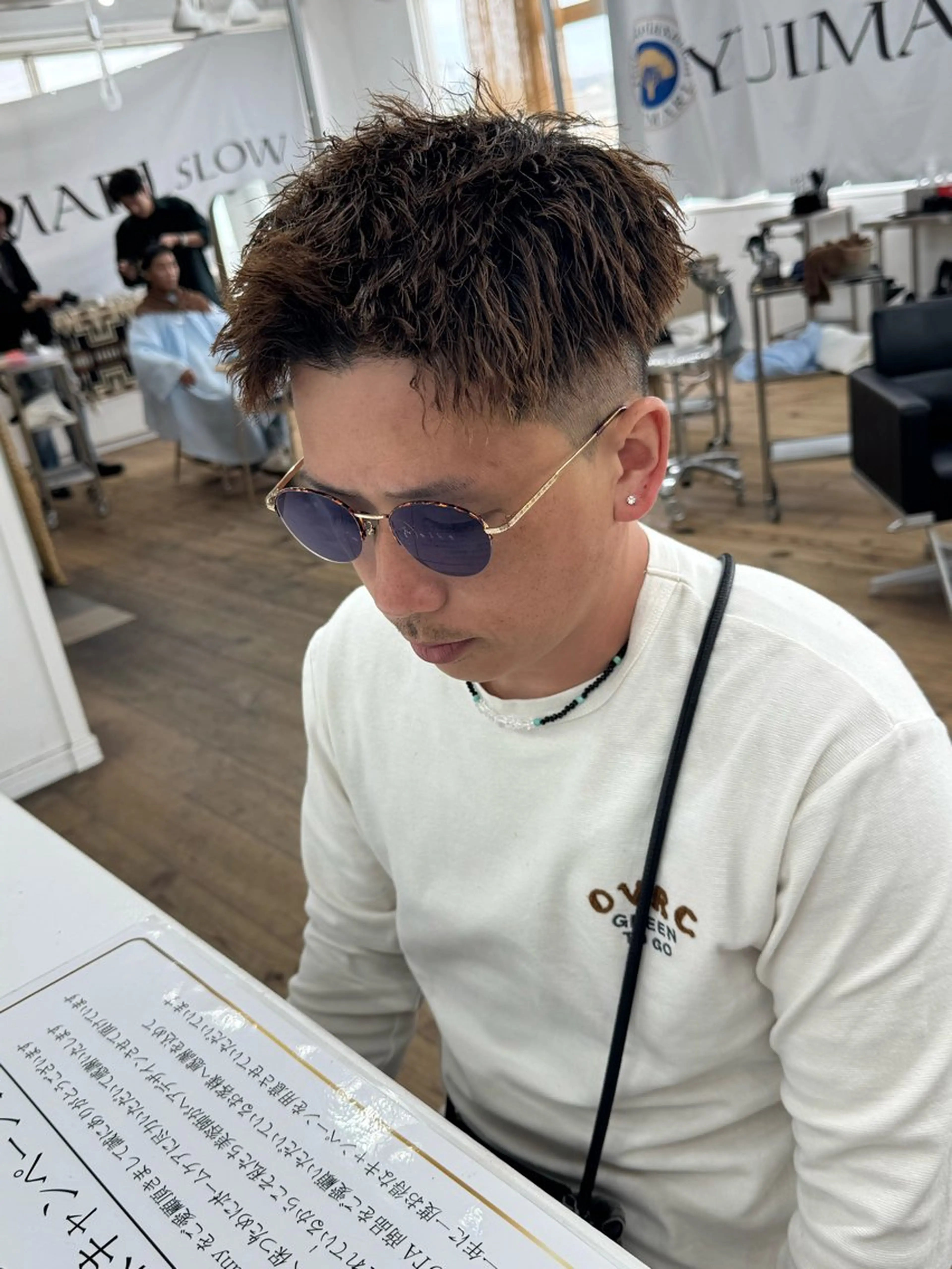 ショート パーマ メンズ カット パーマ メンズ特化サロン ユウヘイのヘアスタイル