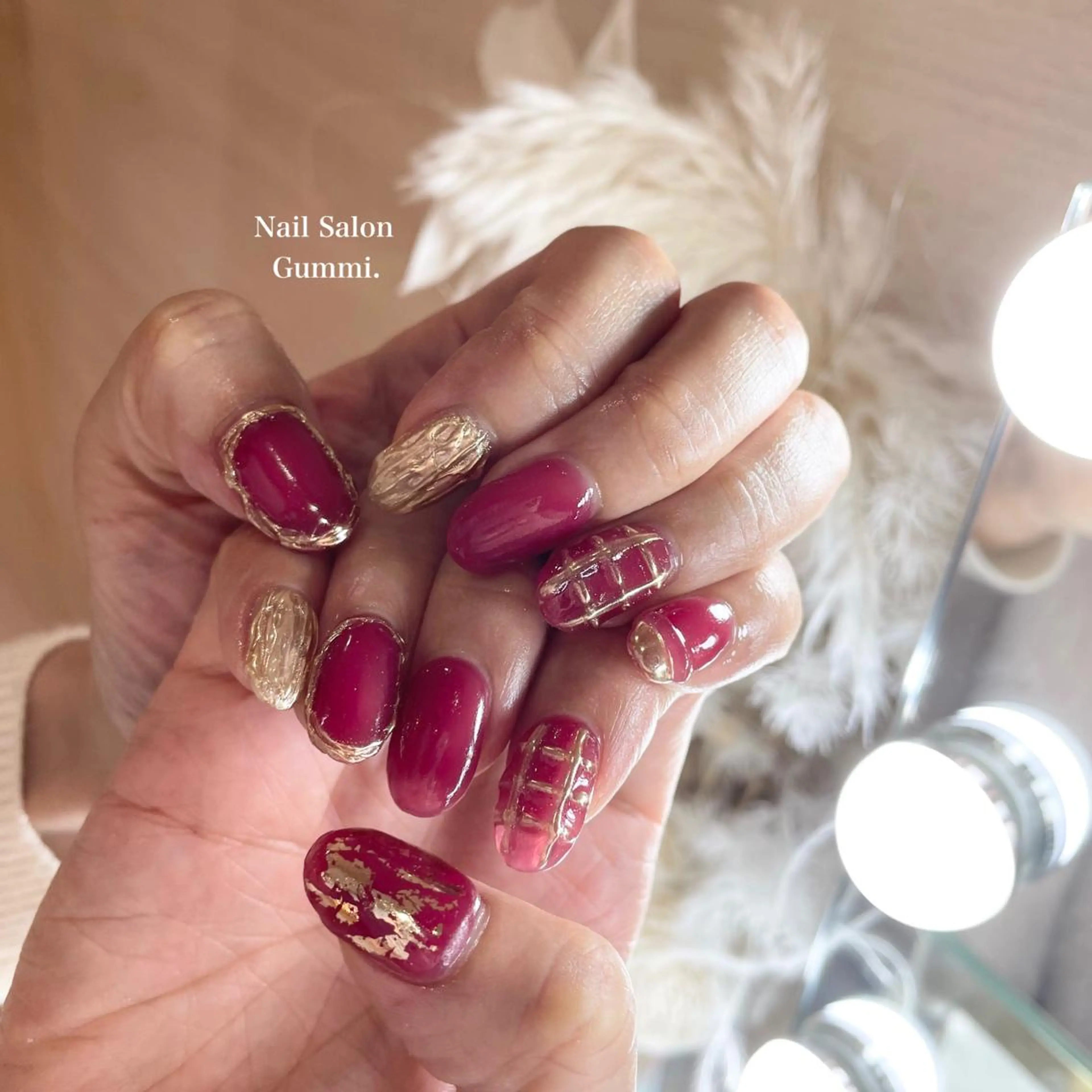 ネイル ボルドー Nail Salon Gummi.のネイルデザイン