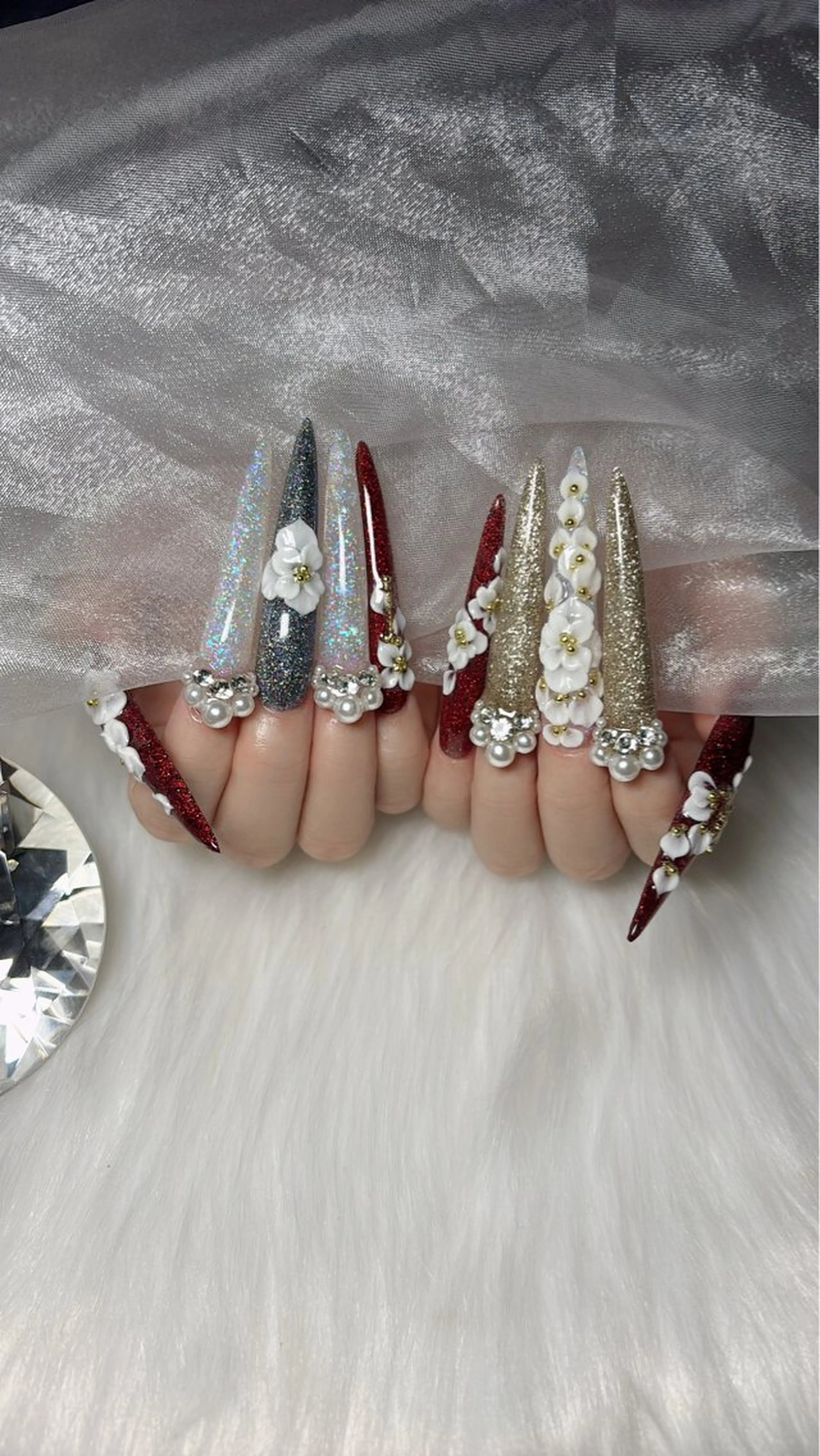 ネイル ロングネイル ハンドネイル salon de belnetta所属・Kayo 💅のネイルデザイン