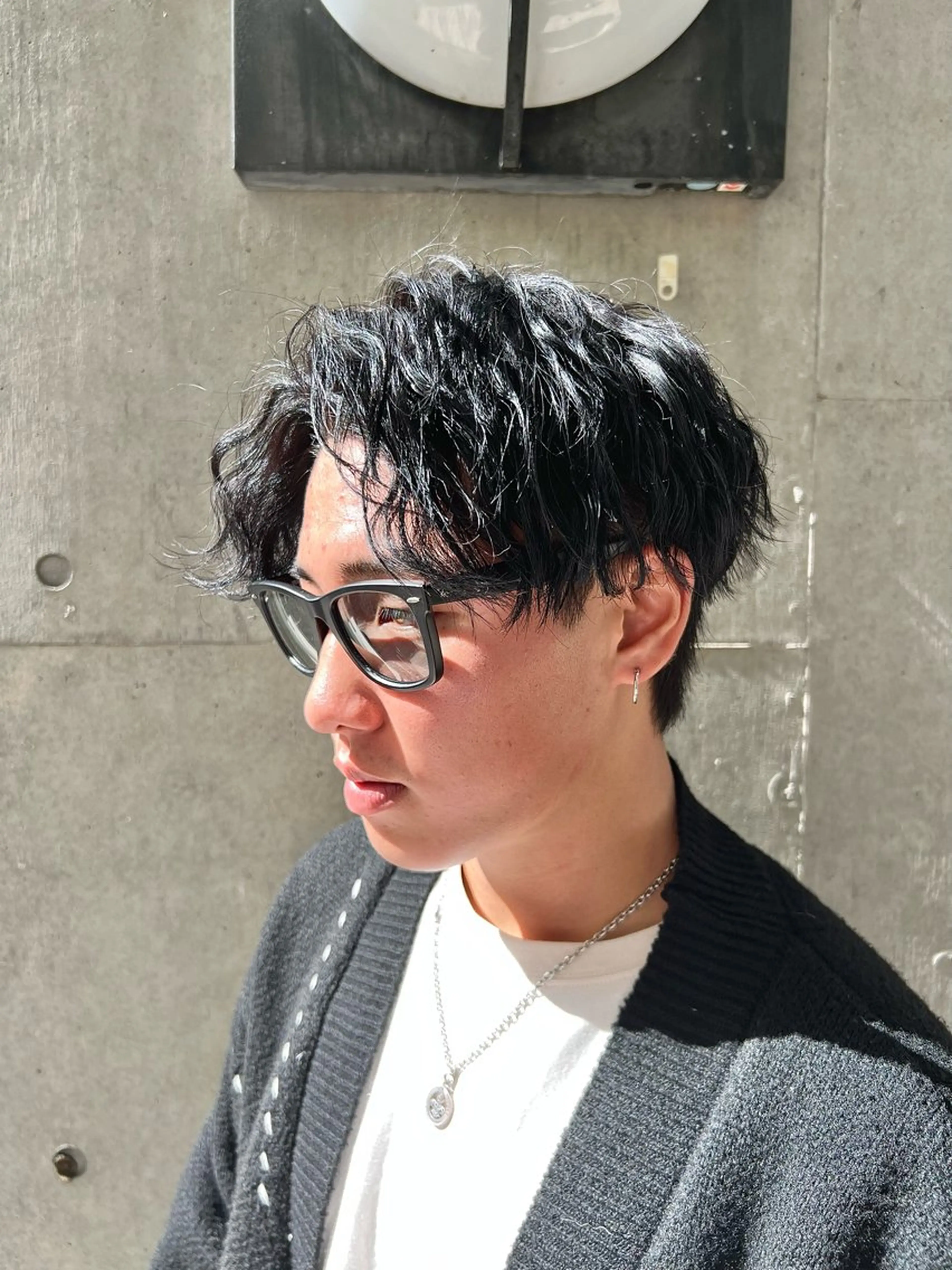ショート パーマ メンズ 豊崎 佑輔のヘアスタイル