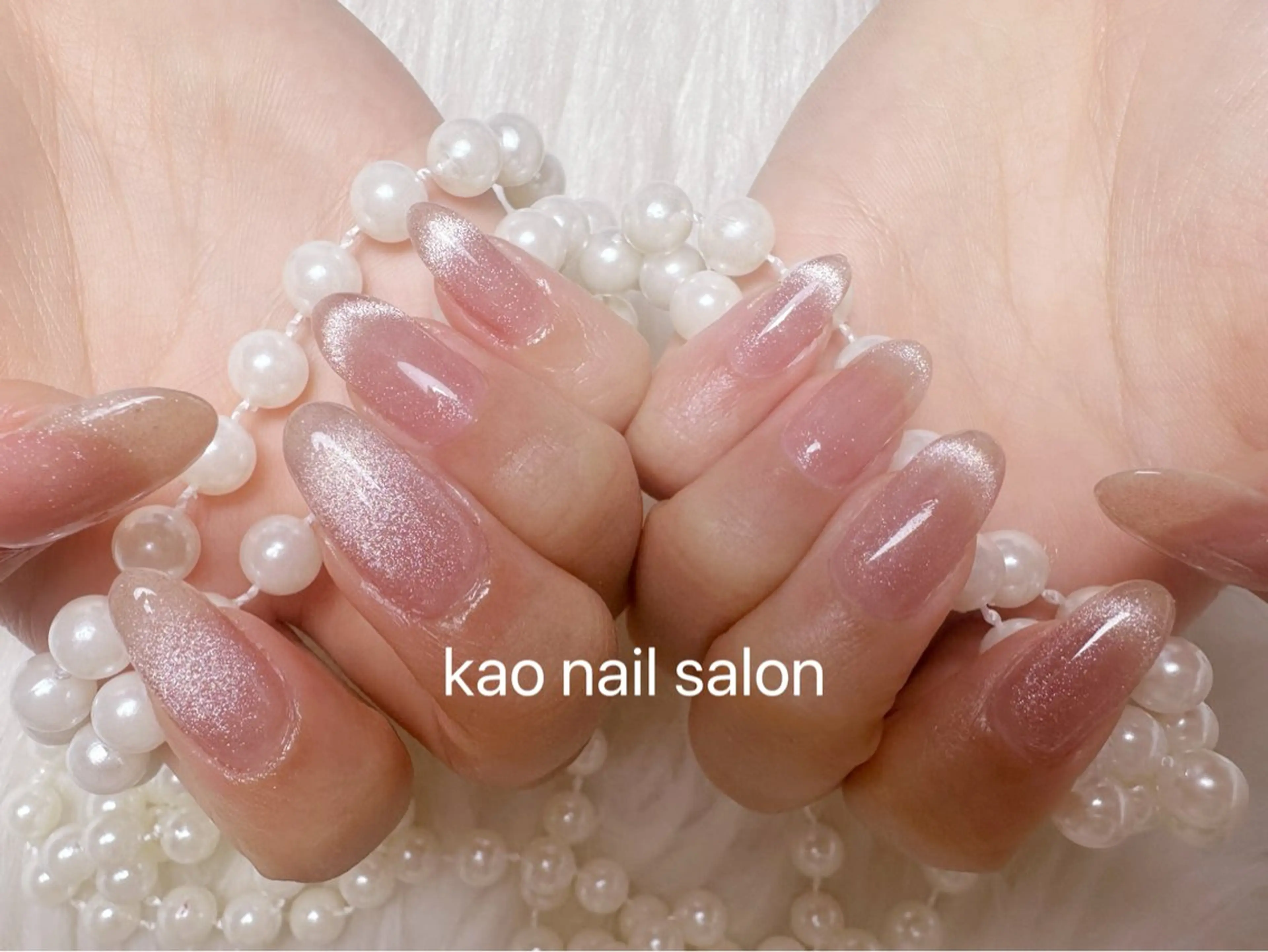 ネイル kao nail マグネット/長さだしのネイルデザイン