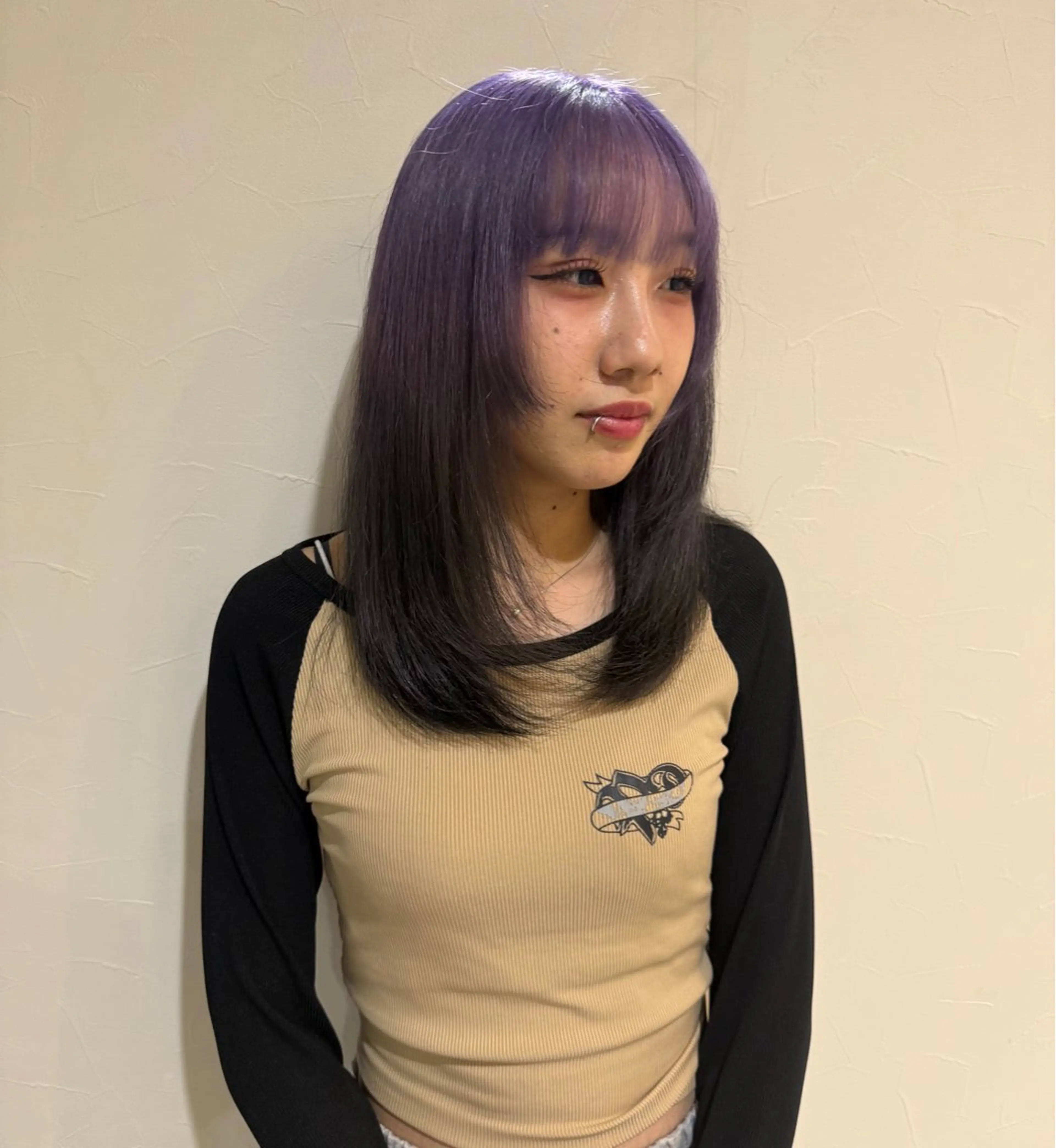 ロング カラー ヘアカラー ベージュ/透明感 color/rinのヘアスタイル