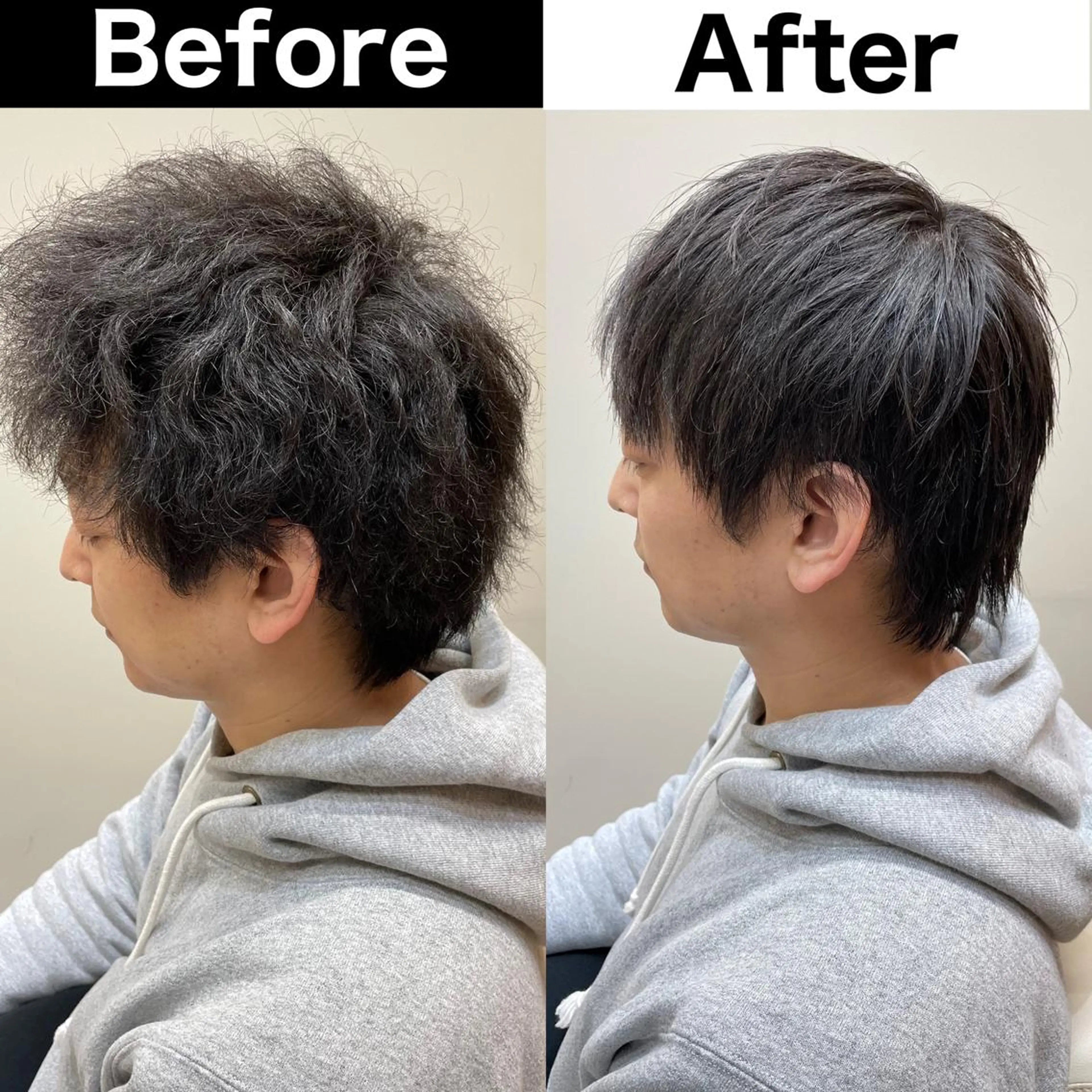 パーマ メンズ ビジネス メンズ就活ヘア メンズパーマ ツーブロック 刈り上げ Soleria 田中慎一のヘアスタイル