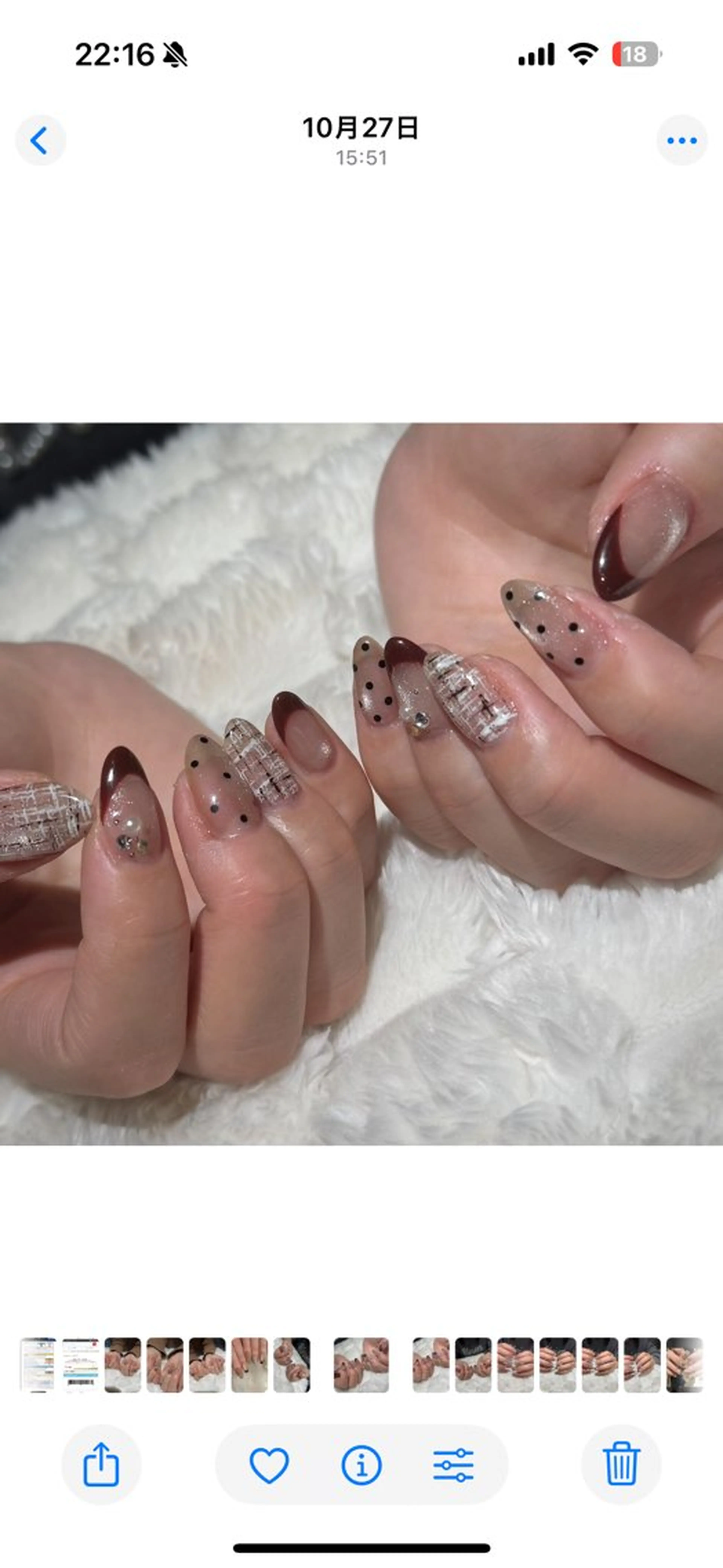 ネイル ドット ハンドネイル m kaori𓃟のネイルデザイン