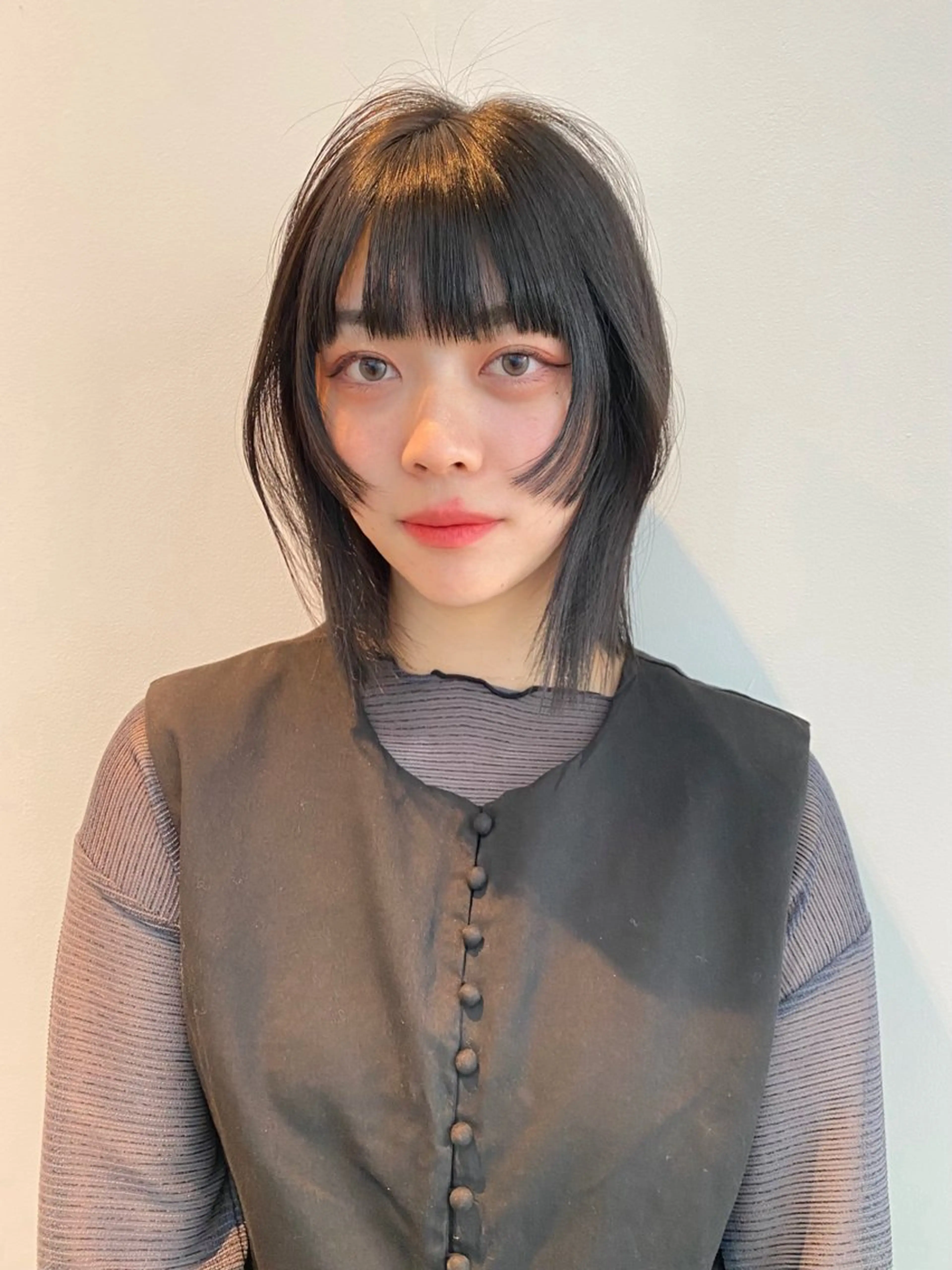 ミディアム カラー 透明感カラー カット ヘアカラー トリートメント mai / linoah˚✧のヘアスタイル