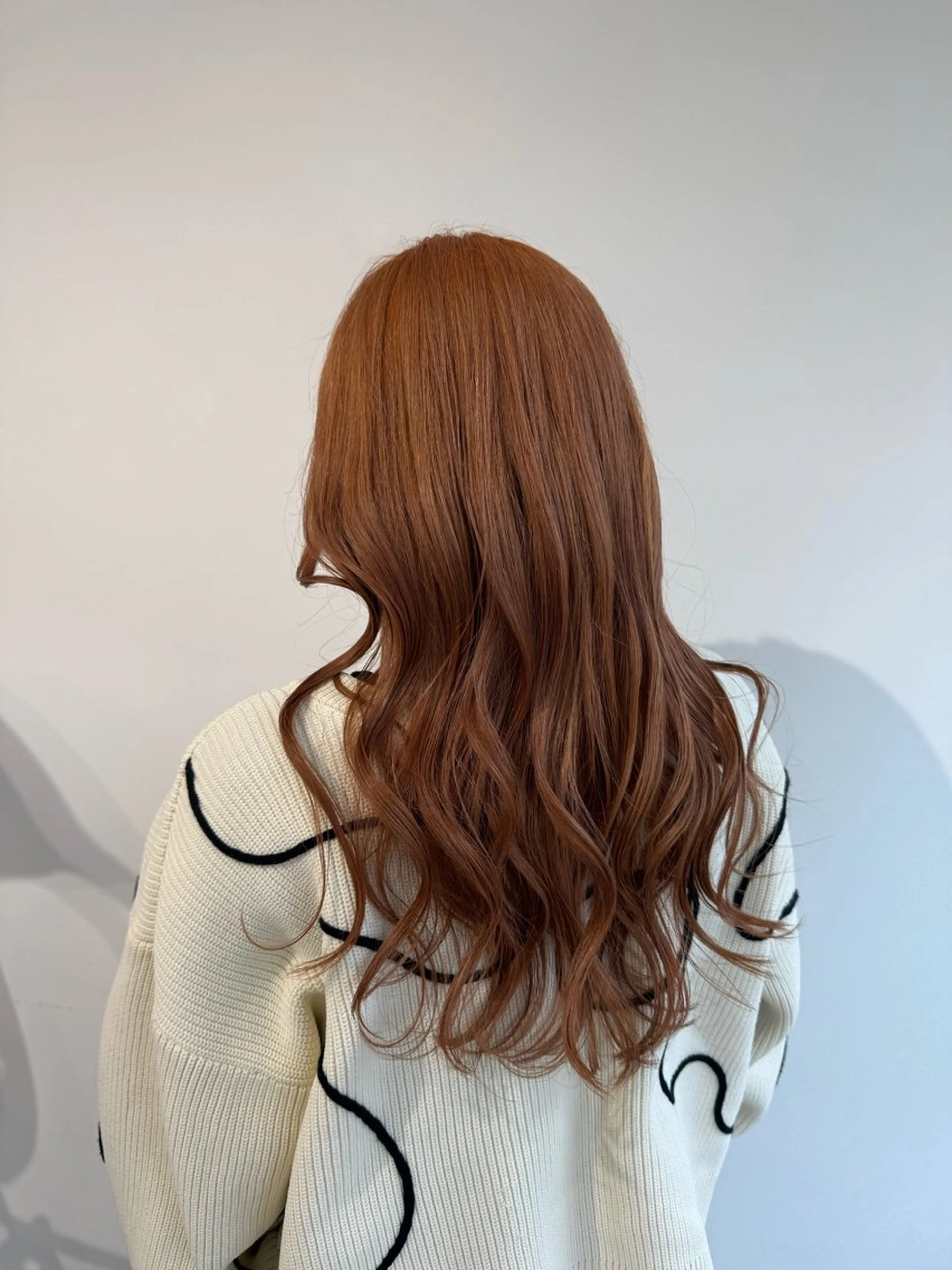 ロング ヘアカラー トリートメント 新潟/万代/レイヤー 韓国風/明間未来のヘアスタイル