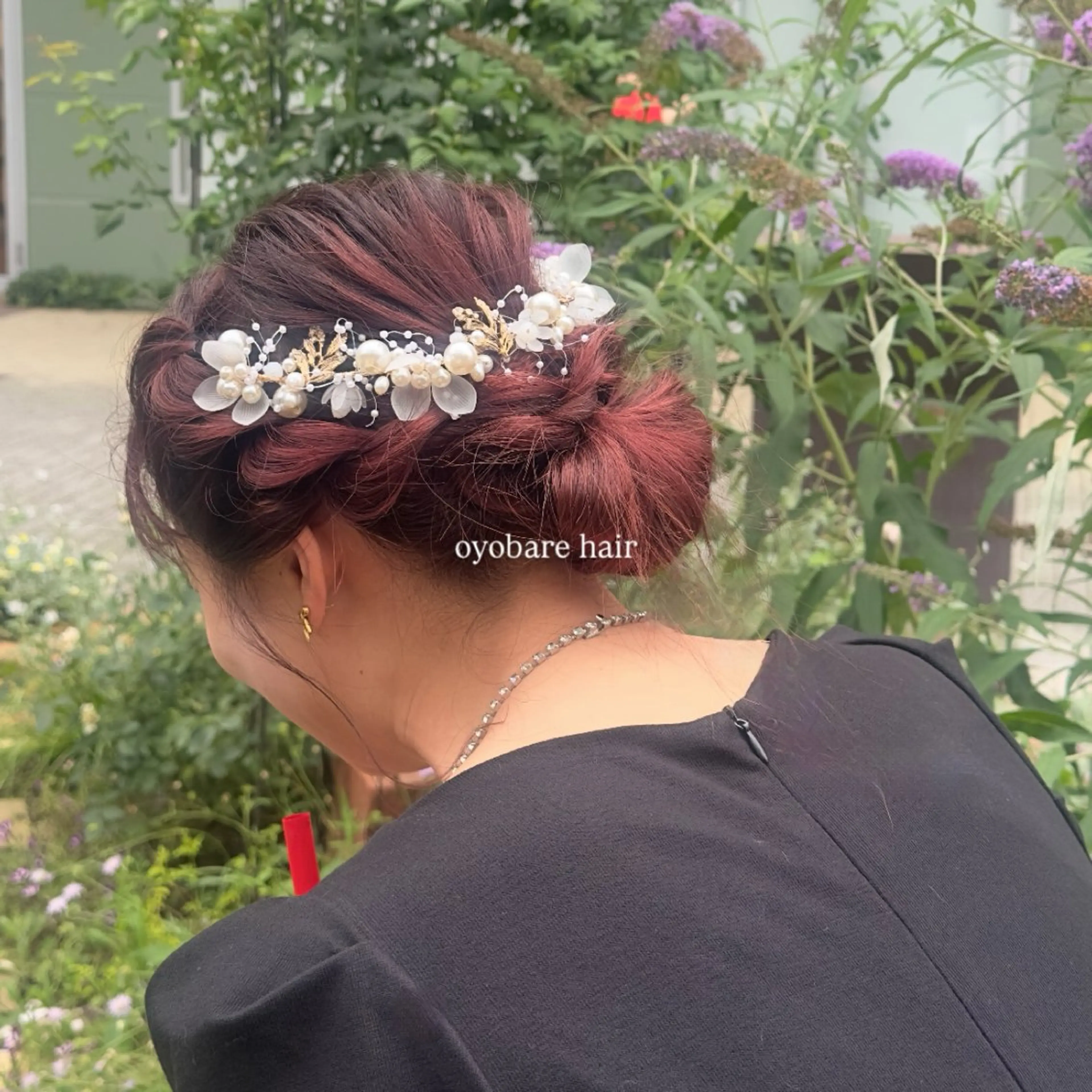 セミロング カラー ヘアアレンジ ヘアセット makoto / 韓国風ヘア🎀🪄︎のヘアスタイル