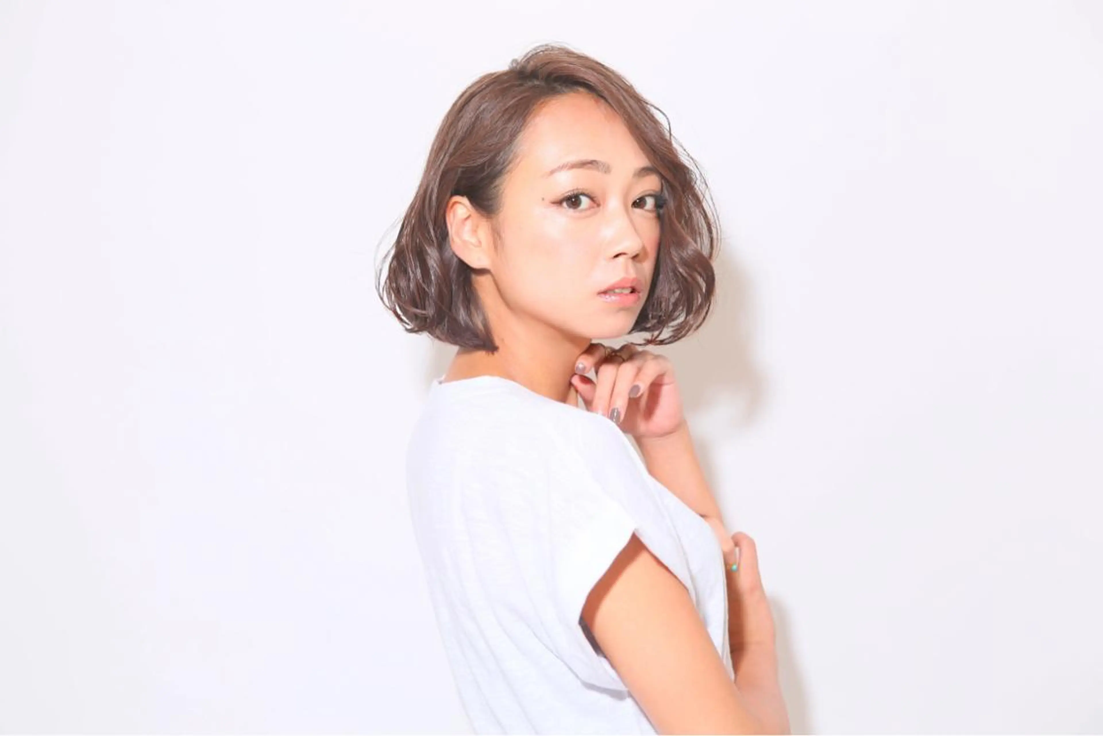 ショート カラー パーマ モテ髪透明感❤️ デイズヘアカラーのヘアスタイル