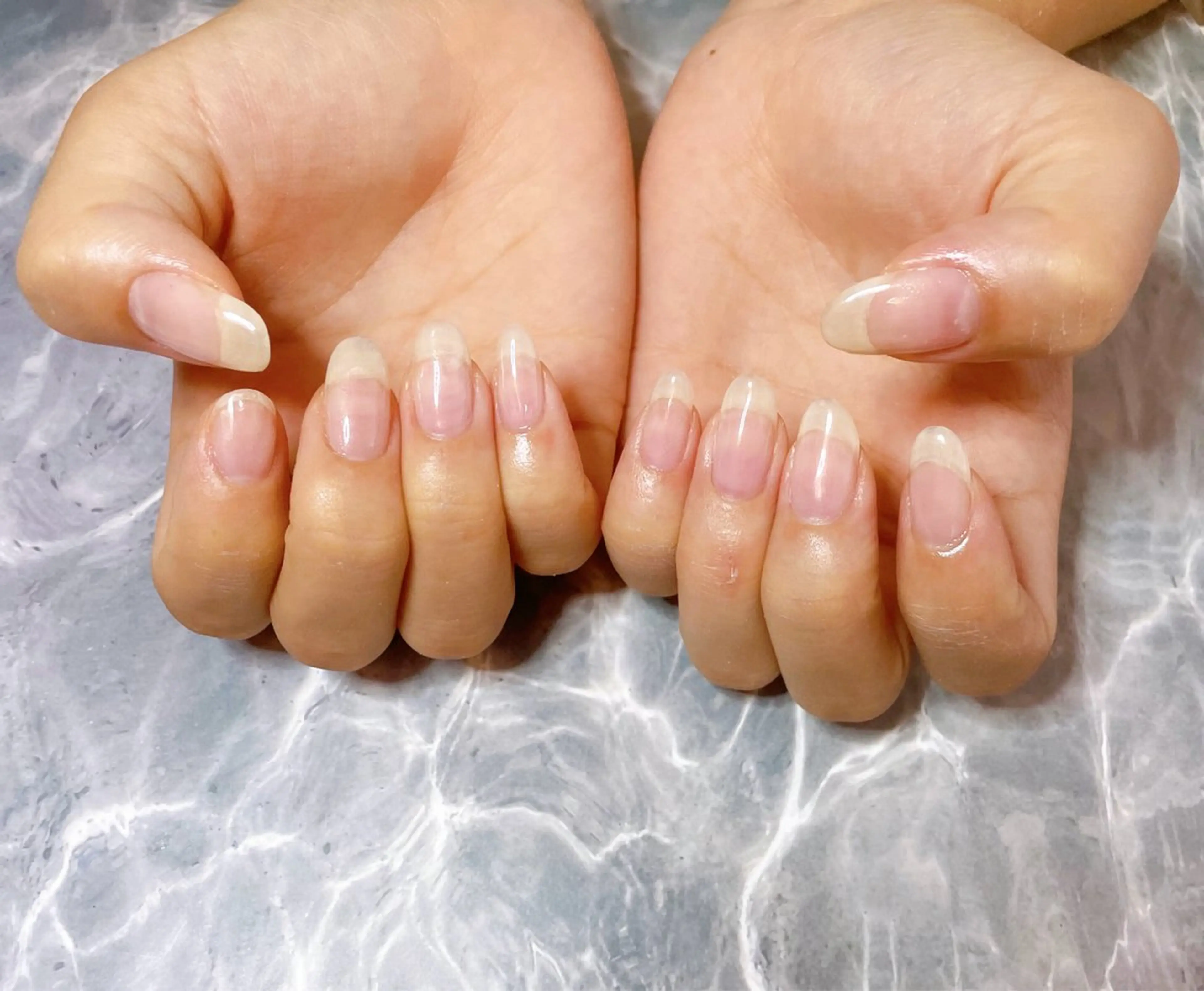 オフなし⚠️ケア付き✨🌿クリアジェルネイルの写真