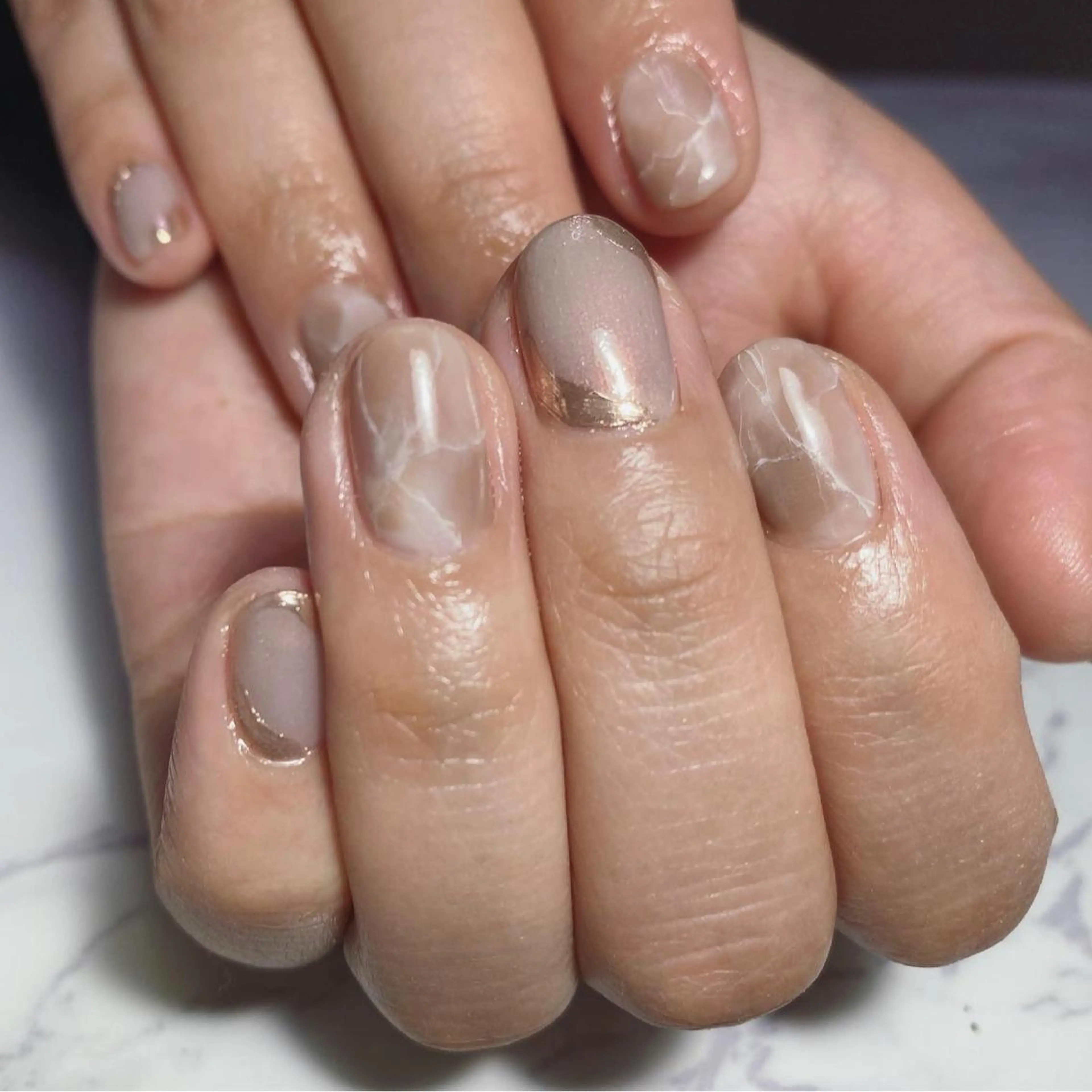 ネイル 大理石ネイル(マーブル) Era nailのネイルデザイン