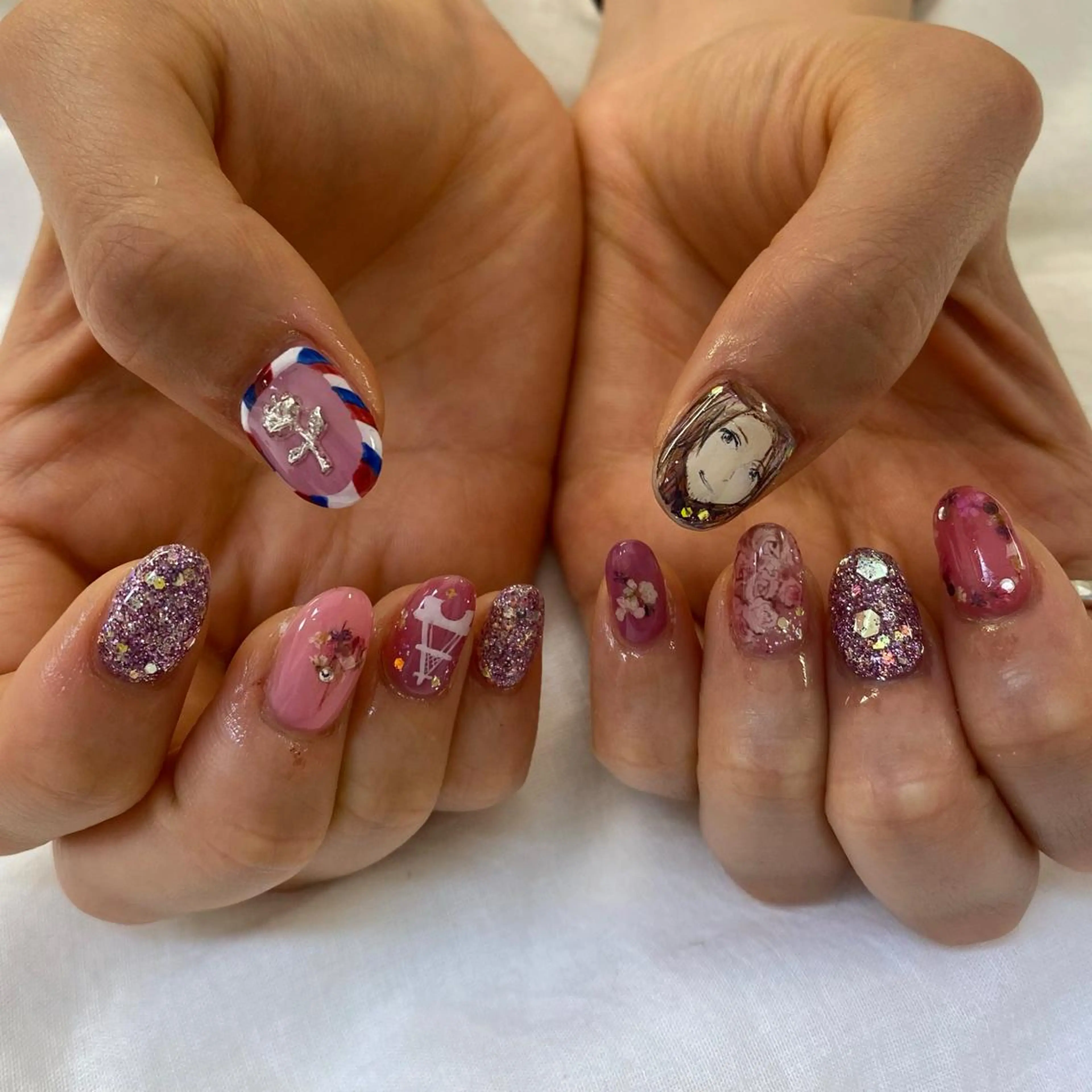 ショート ハンドネイル 池袋痛ネイル Nok. 渡辺のネイルデザイン