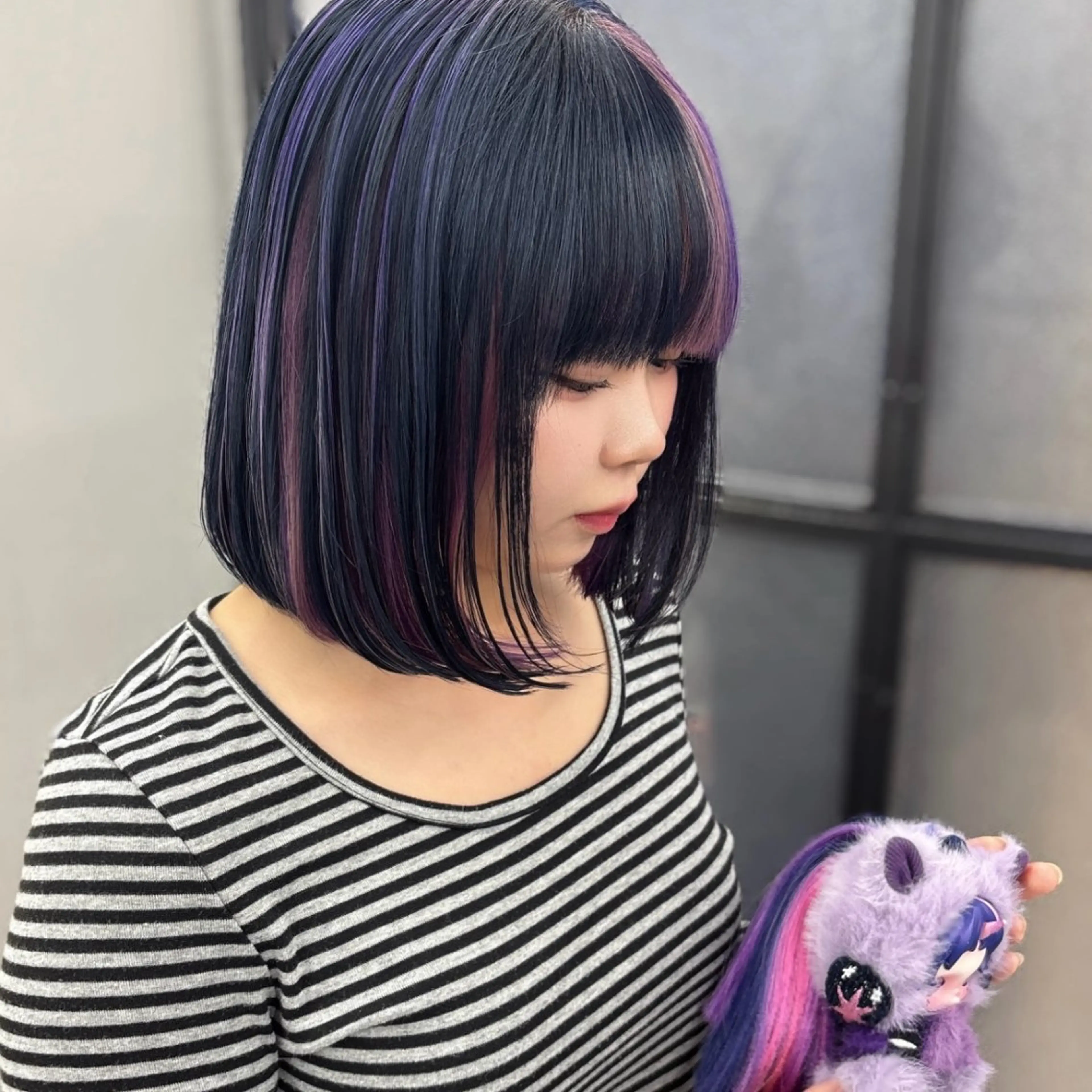 ミディアム カラー ヘアカラー Ren. 🦋デザインカラーのヘアスタイル