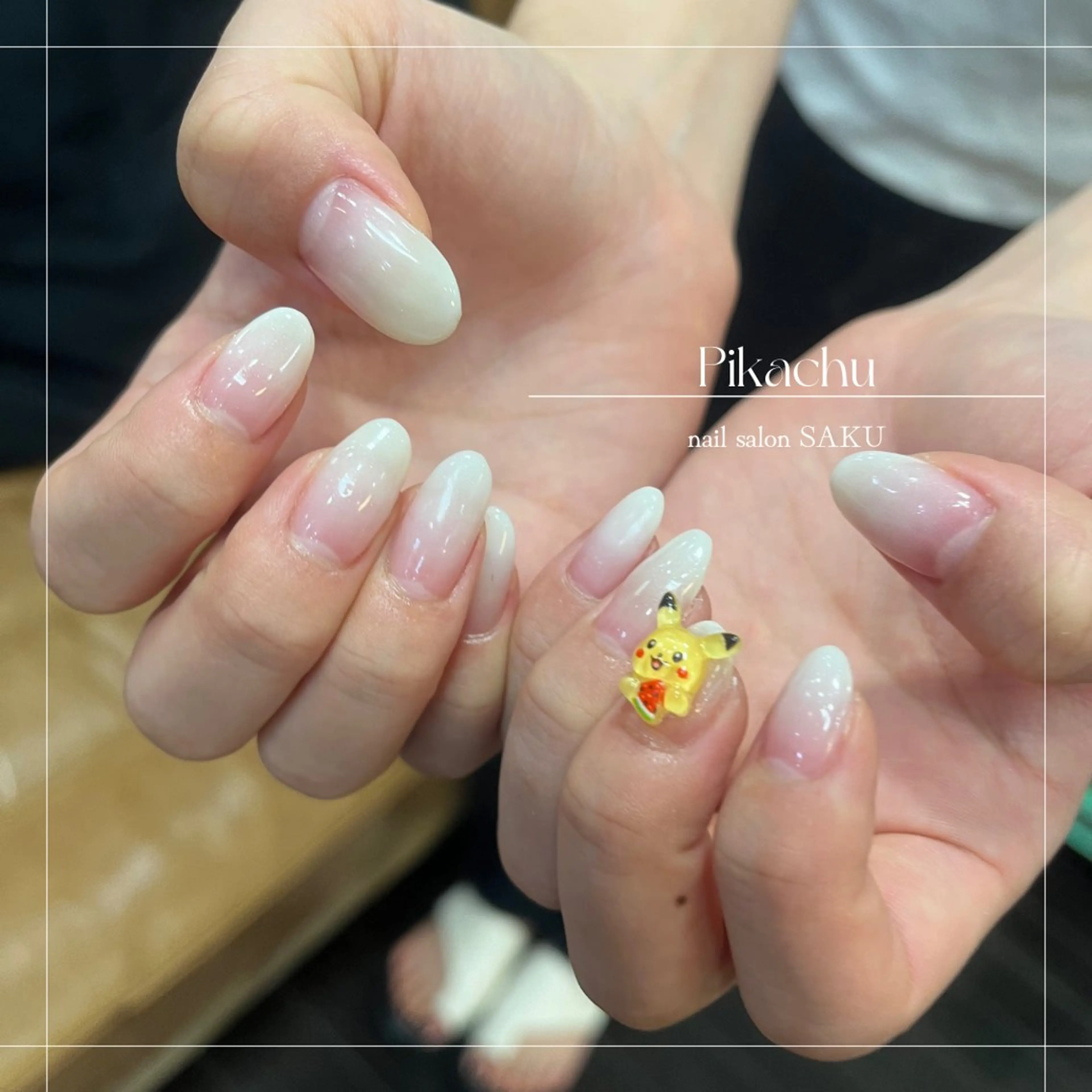 ネイル ニュアンスネイル シンプルネイル ハンドネイル SAKU  nail[サクネイル]所属・SAKU nail 作島茜のネイルデザイン