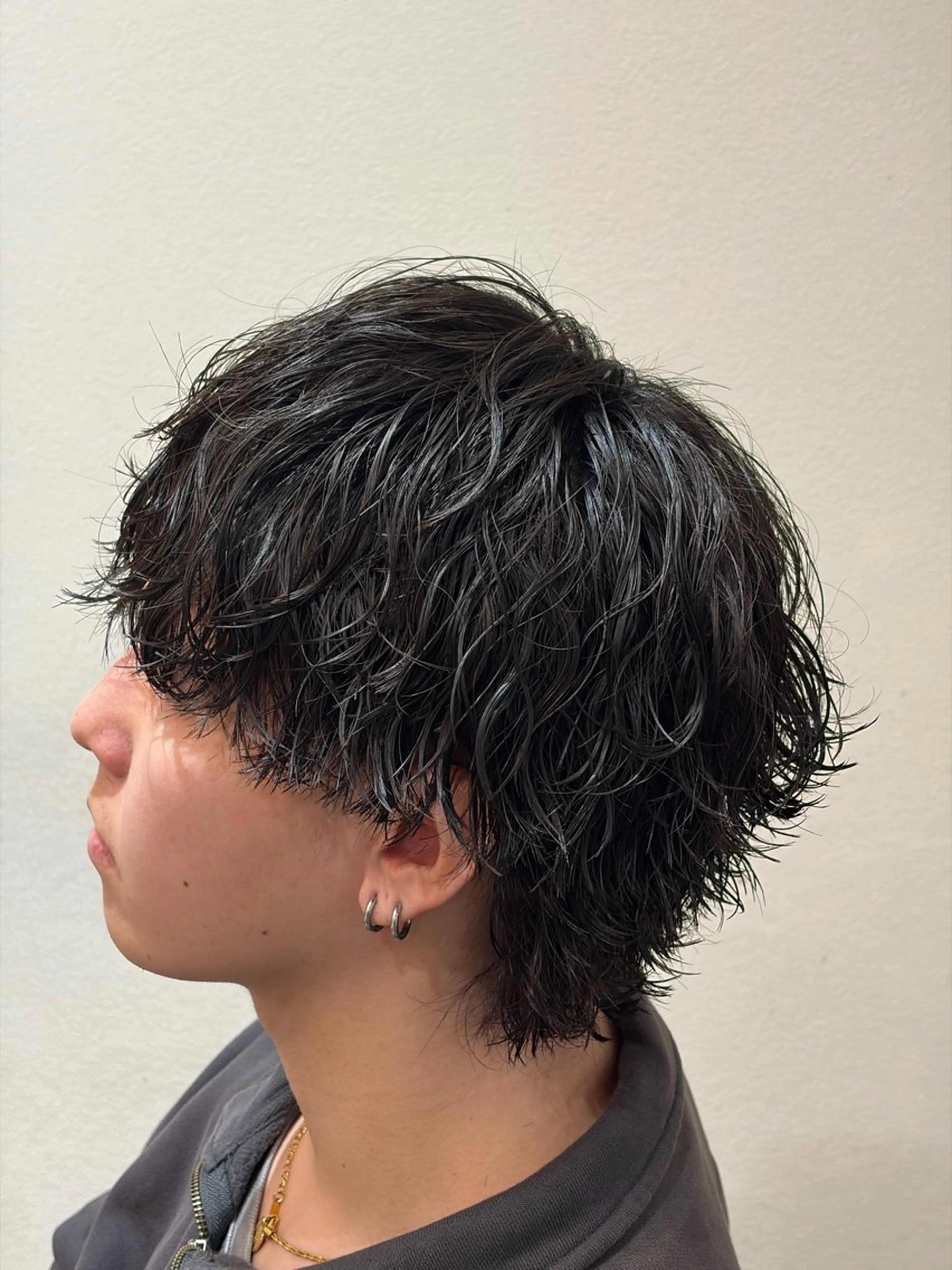 メンズ 波巻きパーマ カット パーマ 京橋メンズ特化/ 店長/ヤマダのヘアスタイル