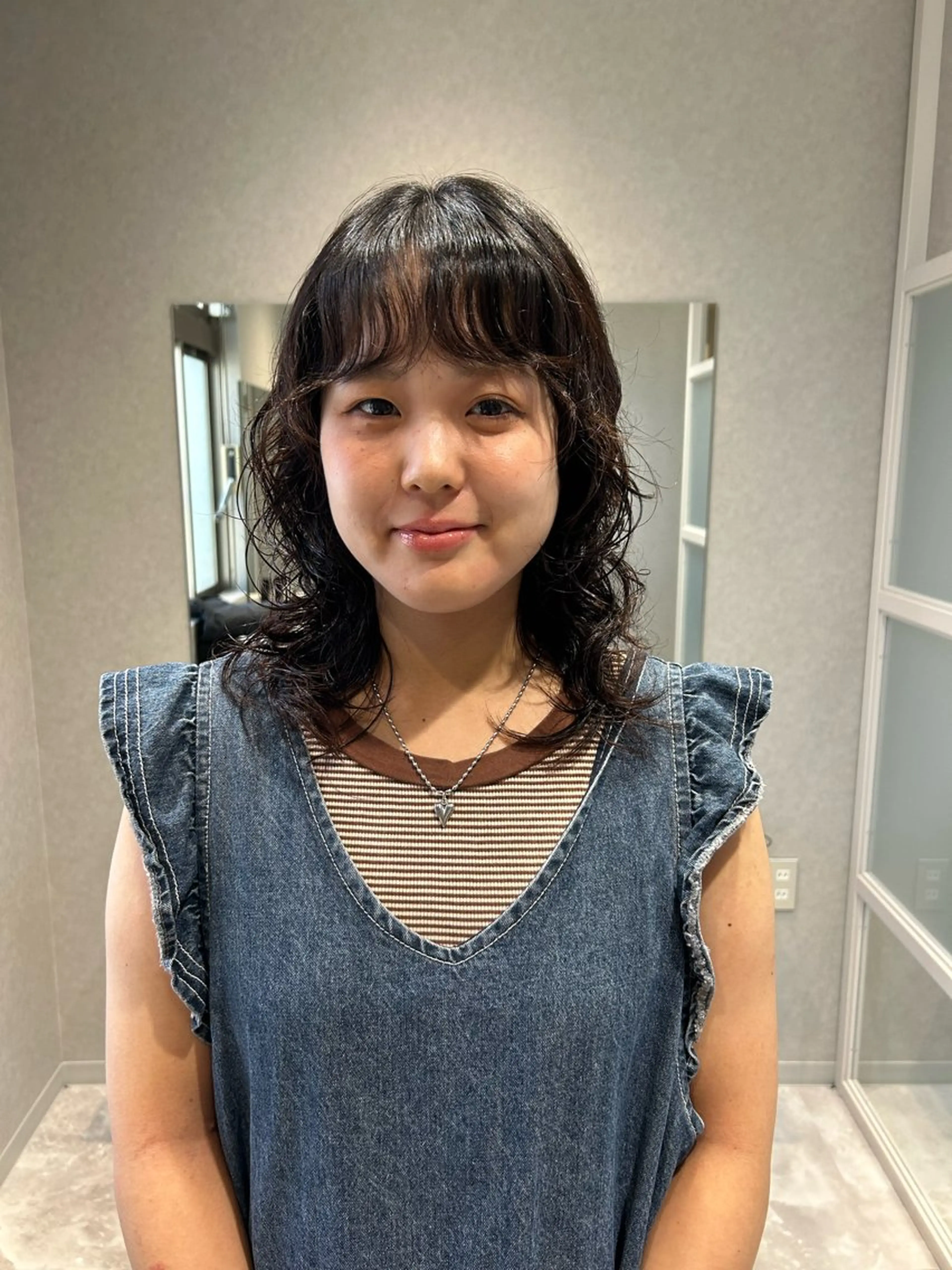 ミディアム パーマ Yui. レイヤー/パーマのヘアスタイル