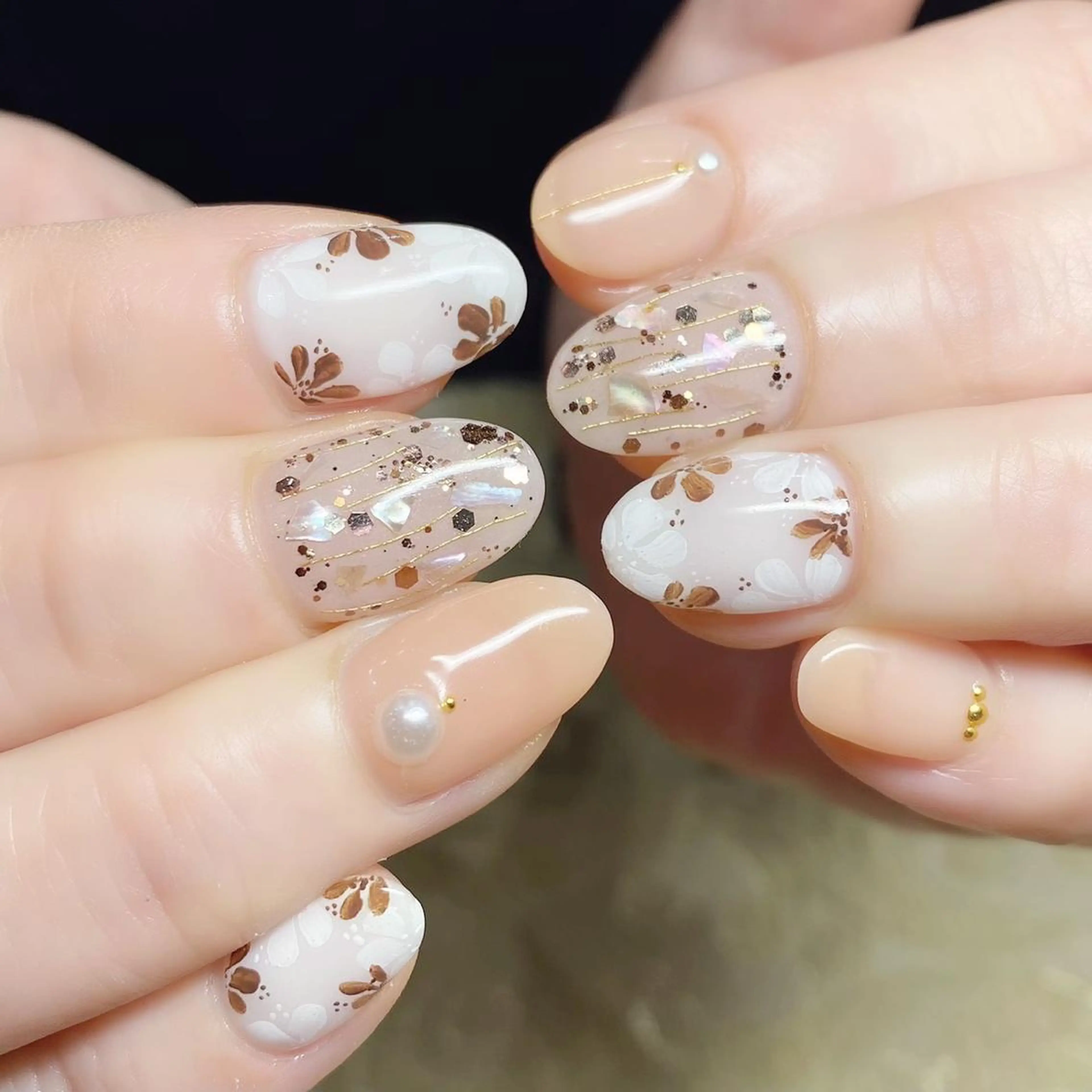 ショート カラー ネイル ハンドネイル éclat エクラのネイルデザイン