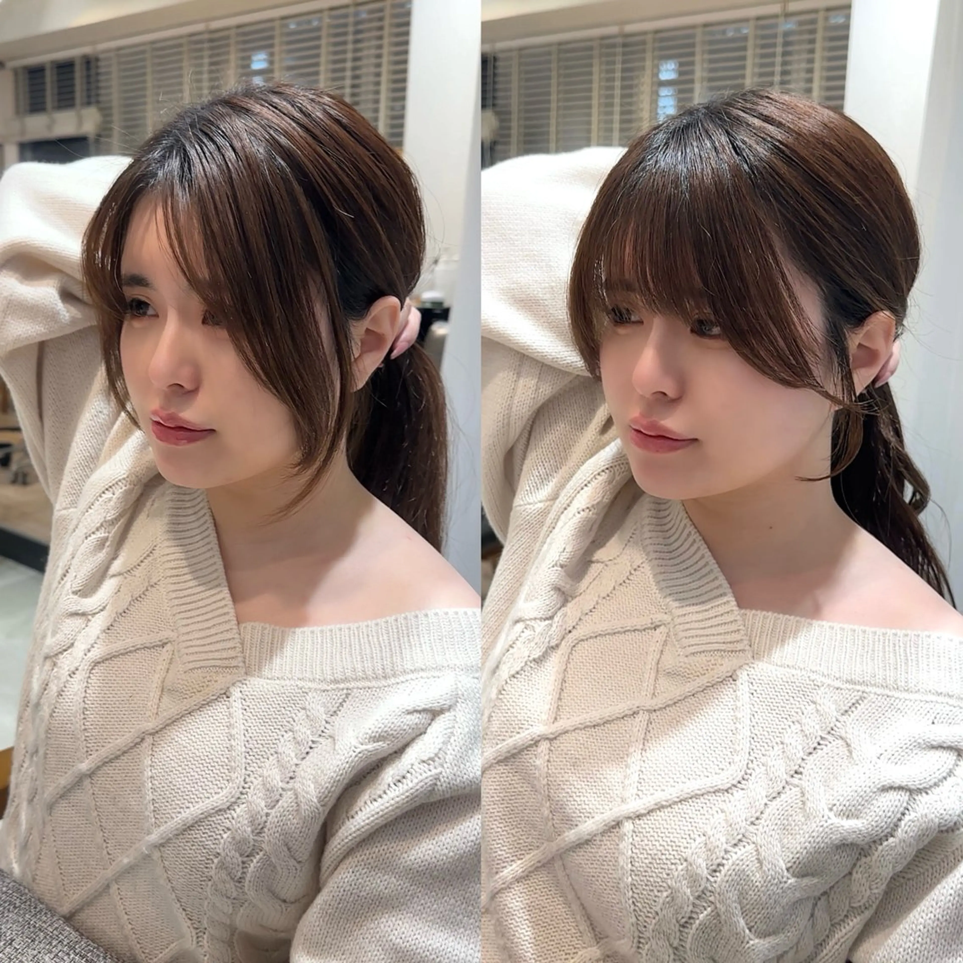 ロング 小顔カット レイヤー/顔まわり /亀戸錦糸町/なつきのヘアスタイル