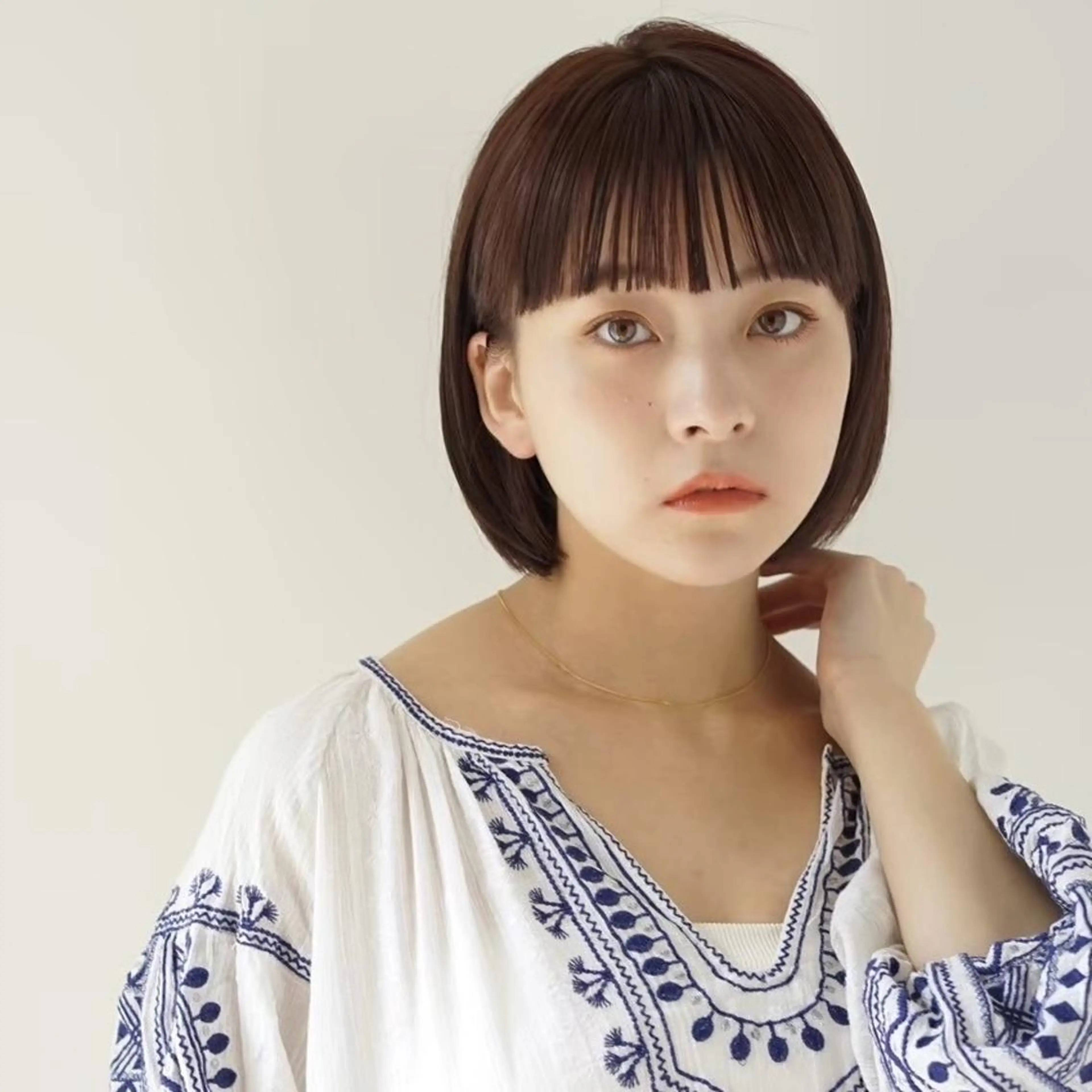 ショート ボブ トリートメント カット トリートメント 無料カットモデル‪✨ ✂️Nanami🌷のヘアスタイル