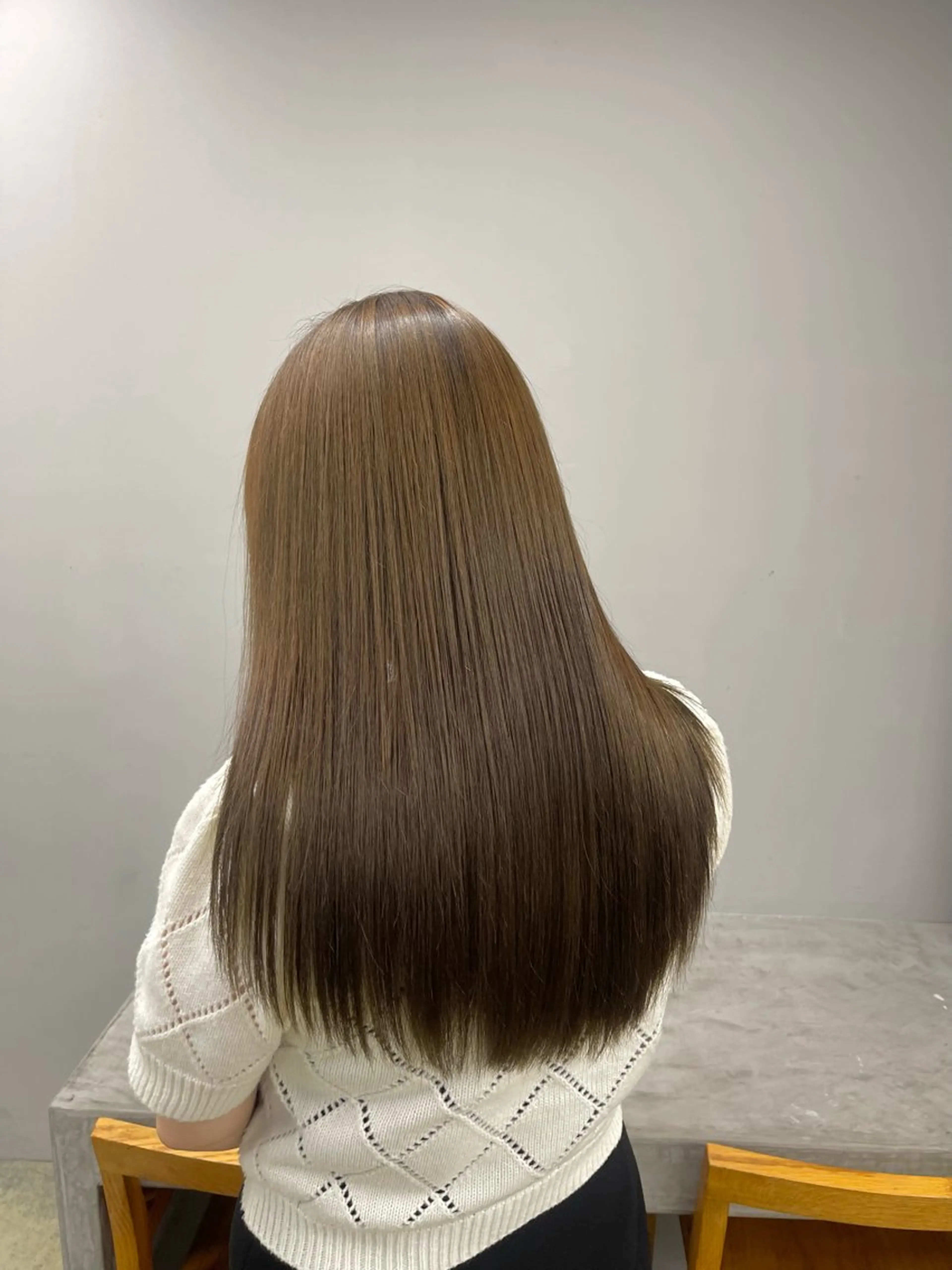 ロング カラー ベージュカラー ヘアカラー トリートメント 愛莉/ラベンダー/ ベージュ/ブラウンのヘアスタイル