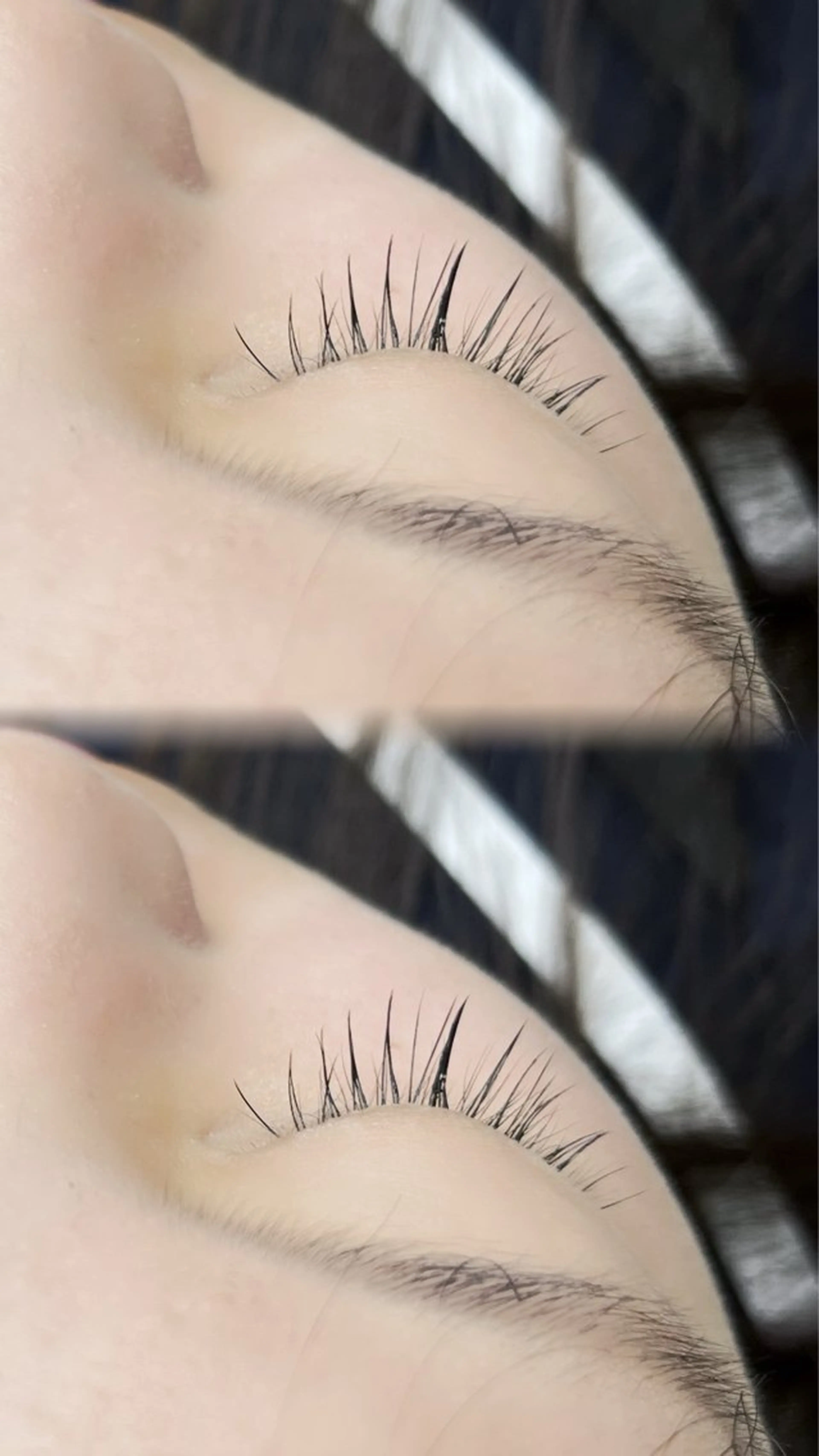 マツエク・マツパ フラットラッシュ ナチュラル permille ‰ eye&nail所属・緒方 涼夏のマツエク・マツパデザイン