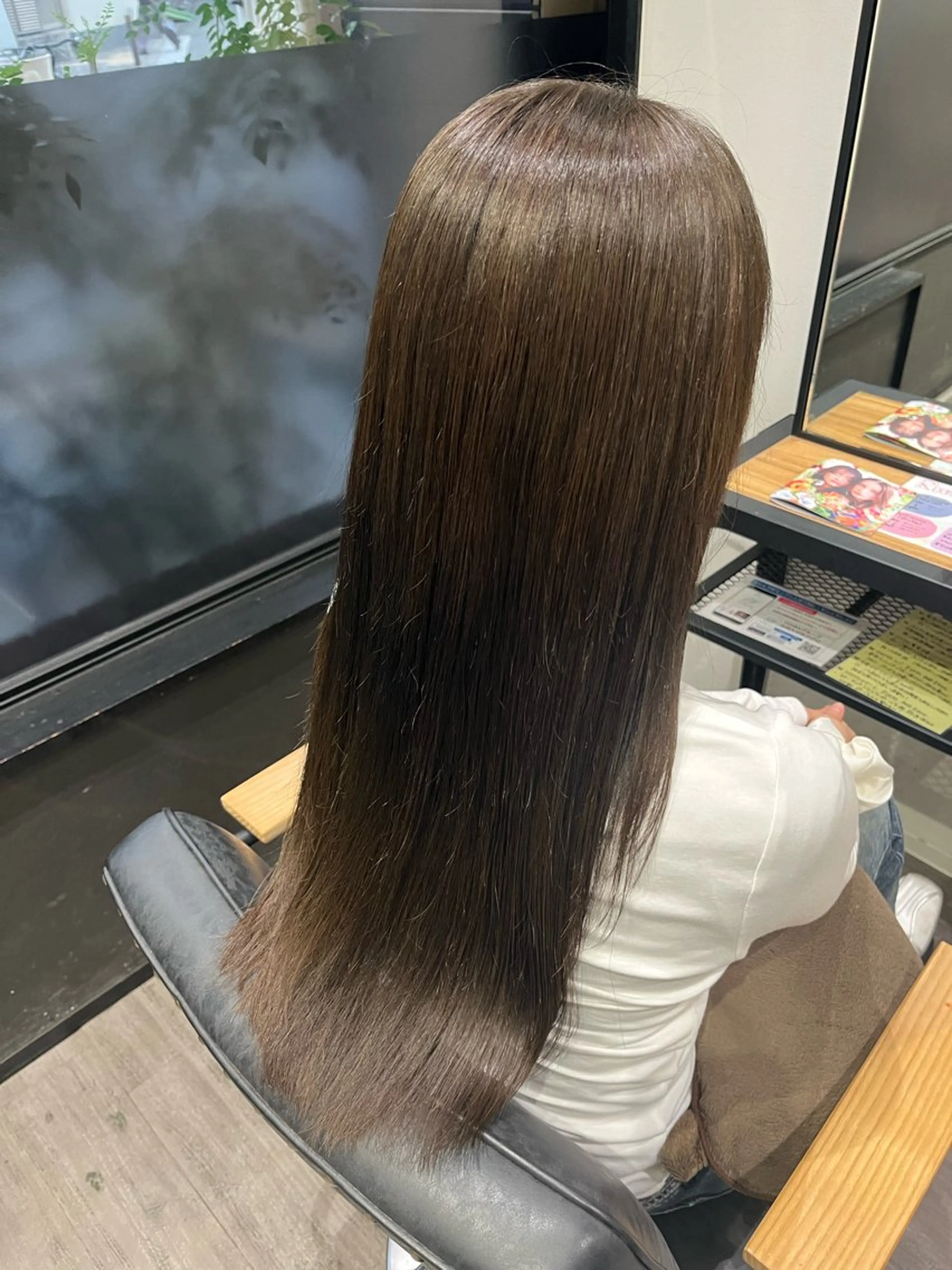 ロング カラー オリーブカラー ヘアカラー トリートメント cocotte 💟草間紫音💟のヘアスタイル