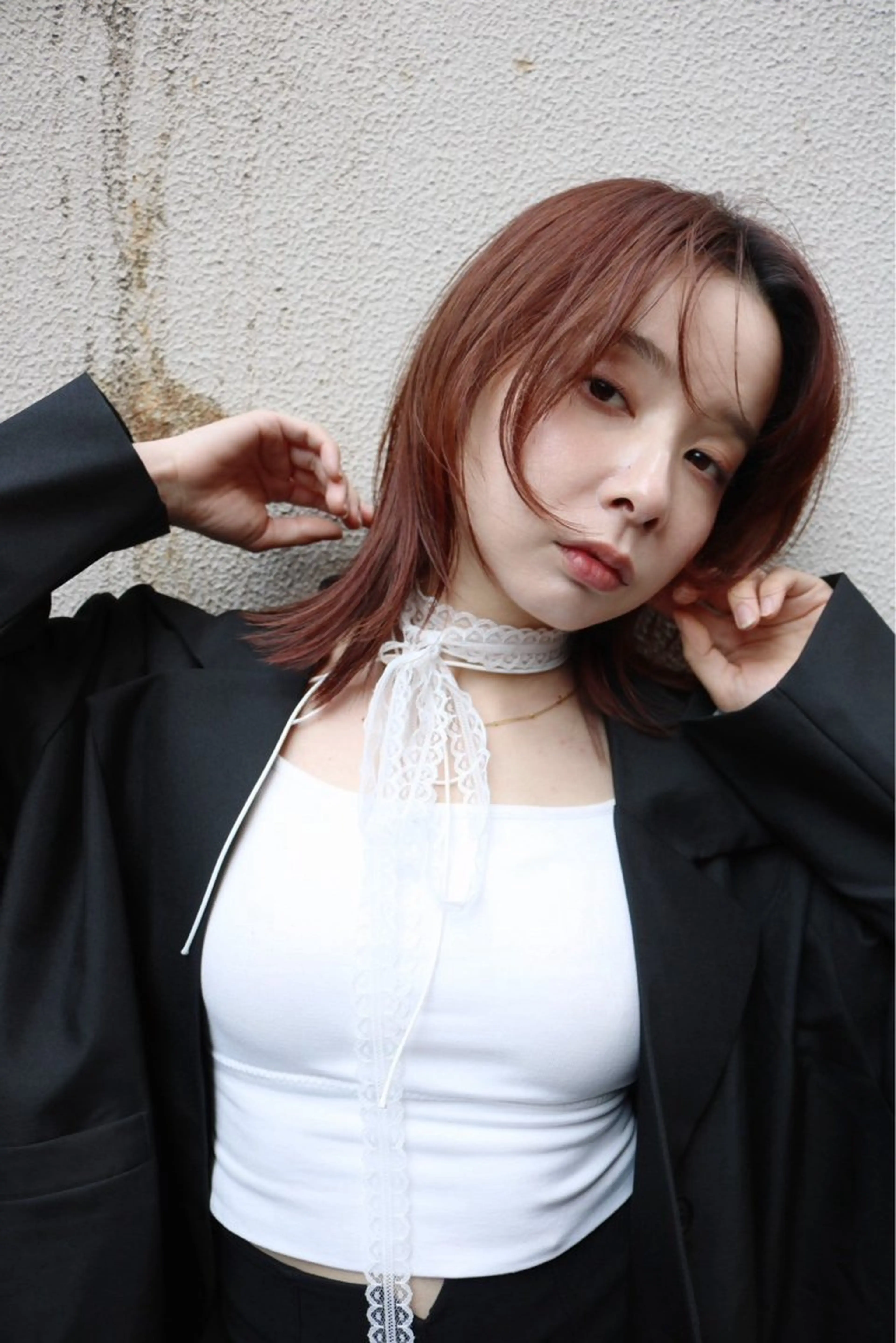 ミディアム 大山 みしろのヘアスタイル