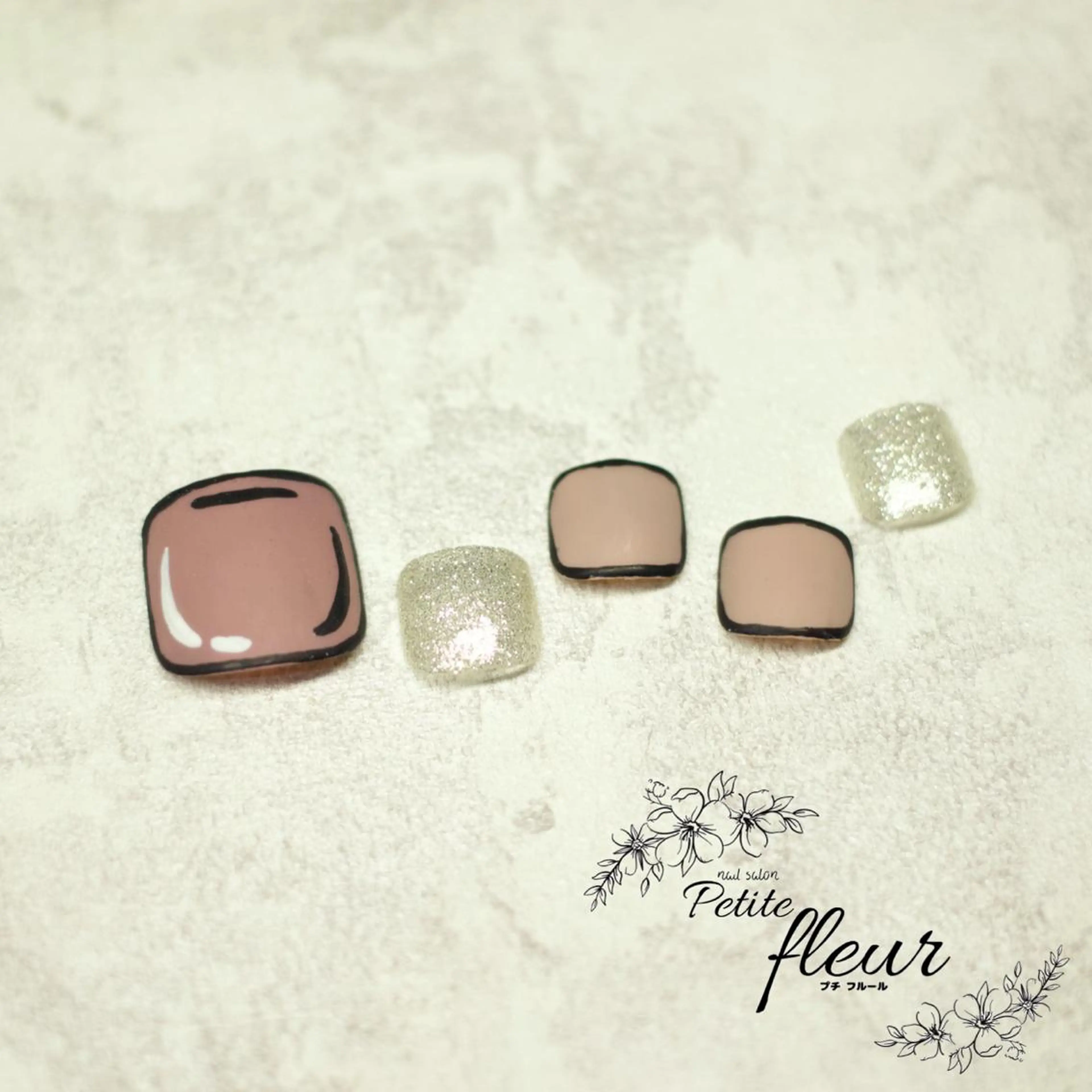 ネイル フットネイル ❁⃘*。Petite fleur❁⃘*りさのネイルデザイン