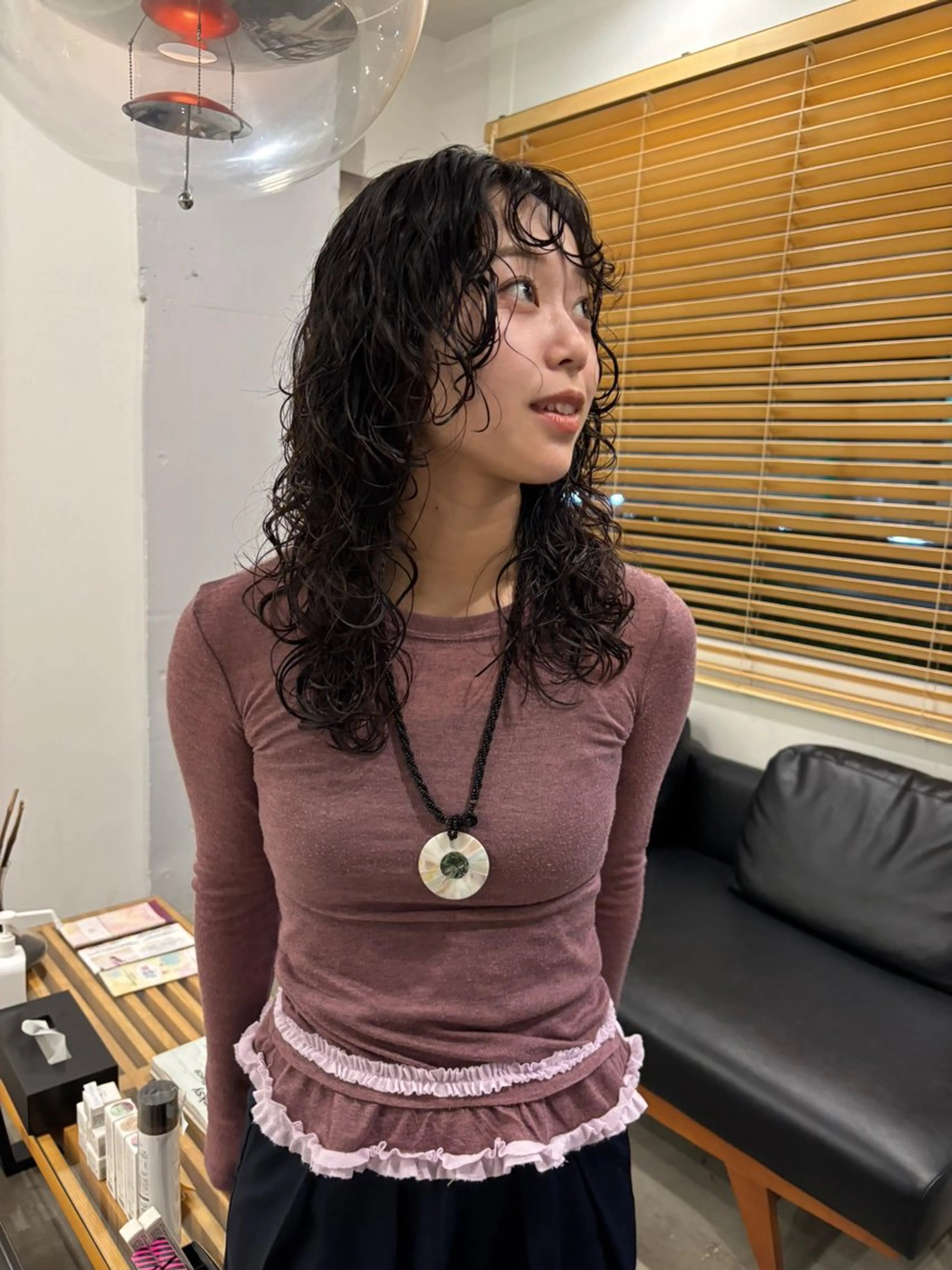 パーマ 熊取谷 茉那のヘアスタイル